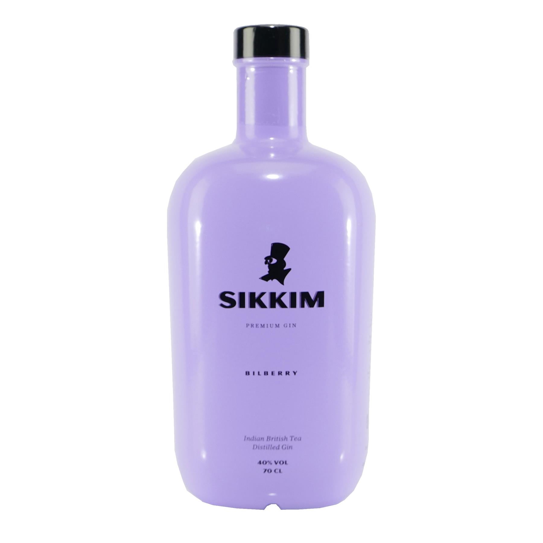 Sikkim Bilberry Gin mit Geschenk-Holzkiste