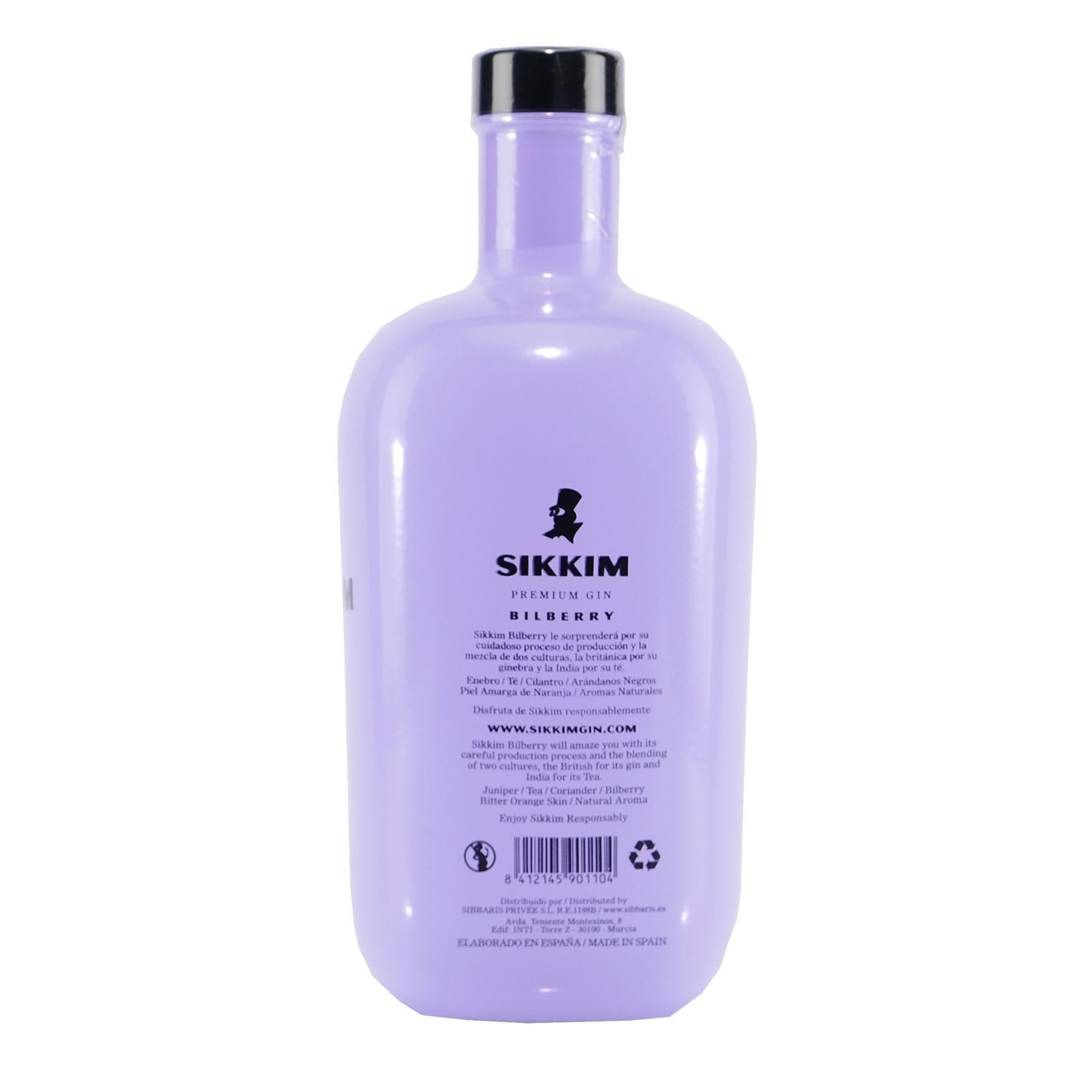 Sikkim Bilberry Gin mit Geschenk-Holzkiste