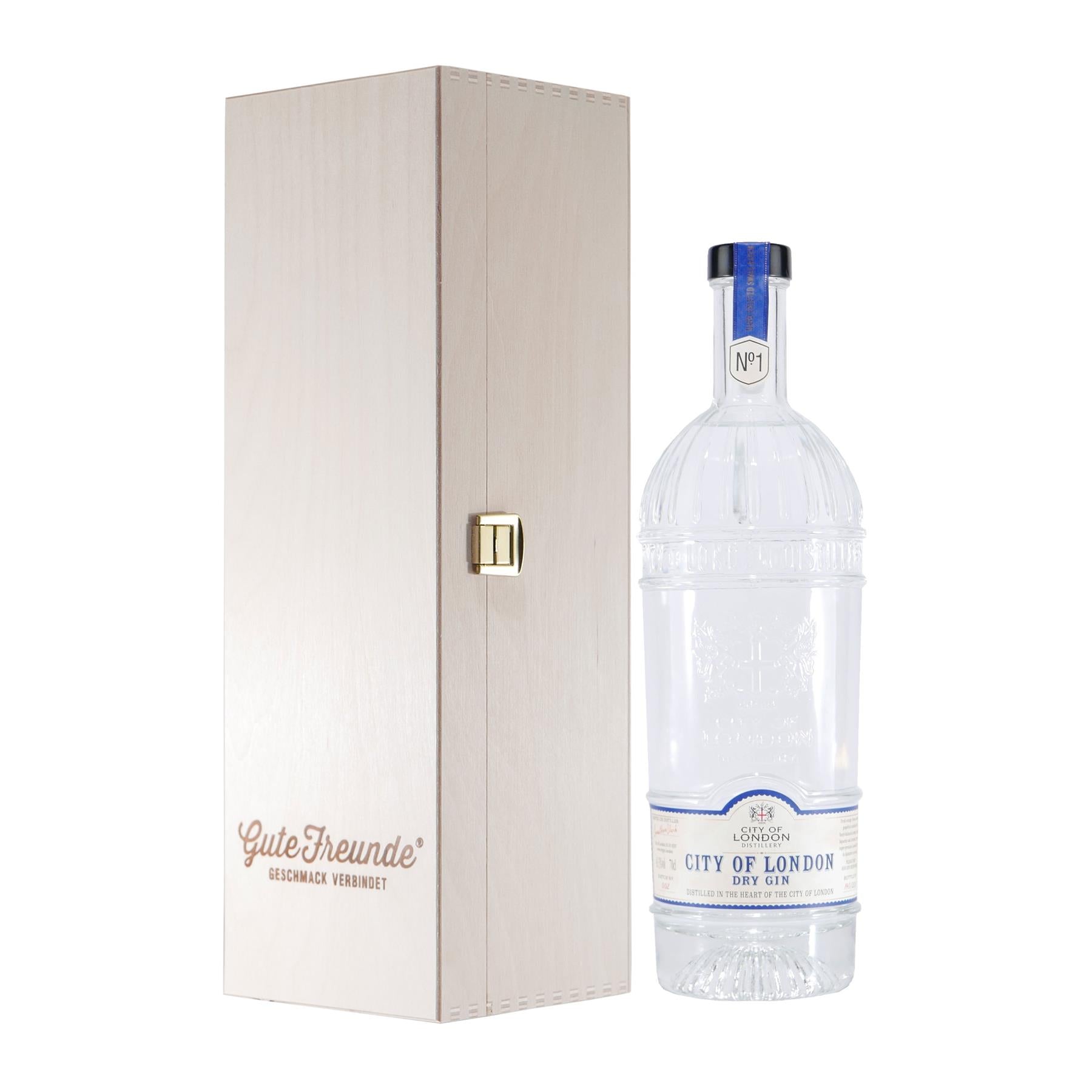 City of London Dry Gin No.1 mit Geschenk-Holzkiste