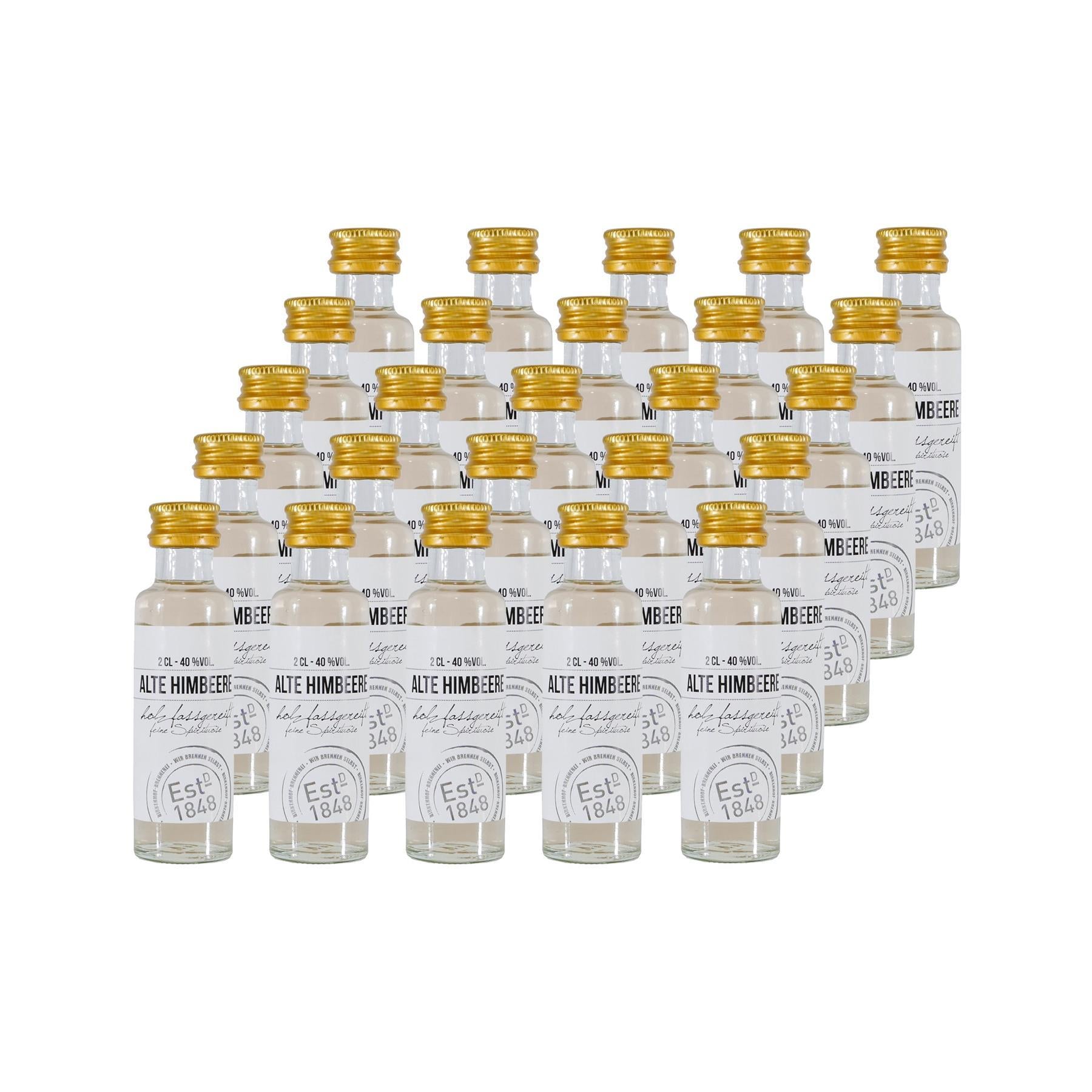 Birkenhof Alte Himbeere Beerenbrand "Mini" (25 x 0,02L)