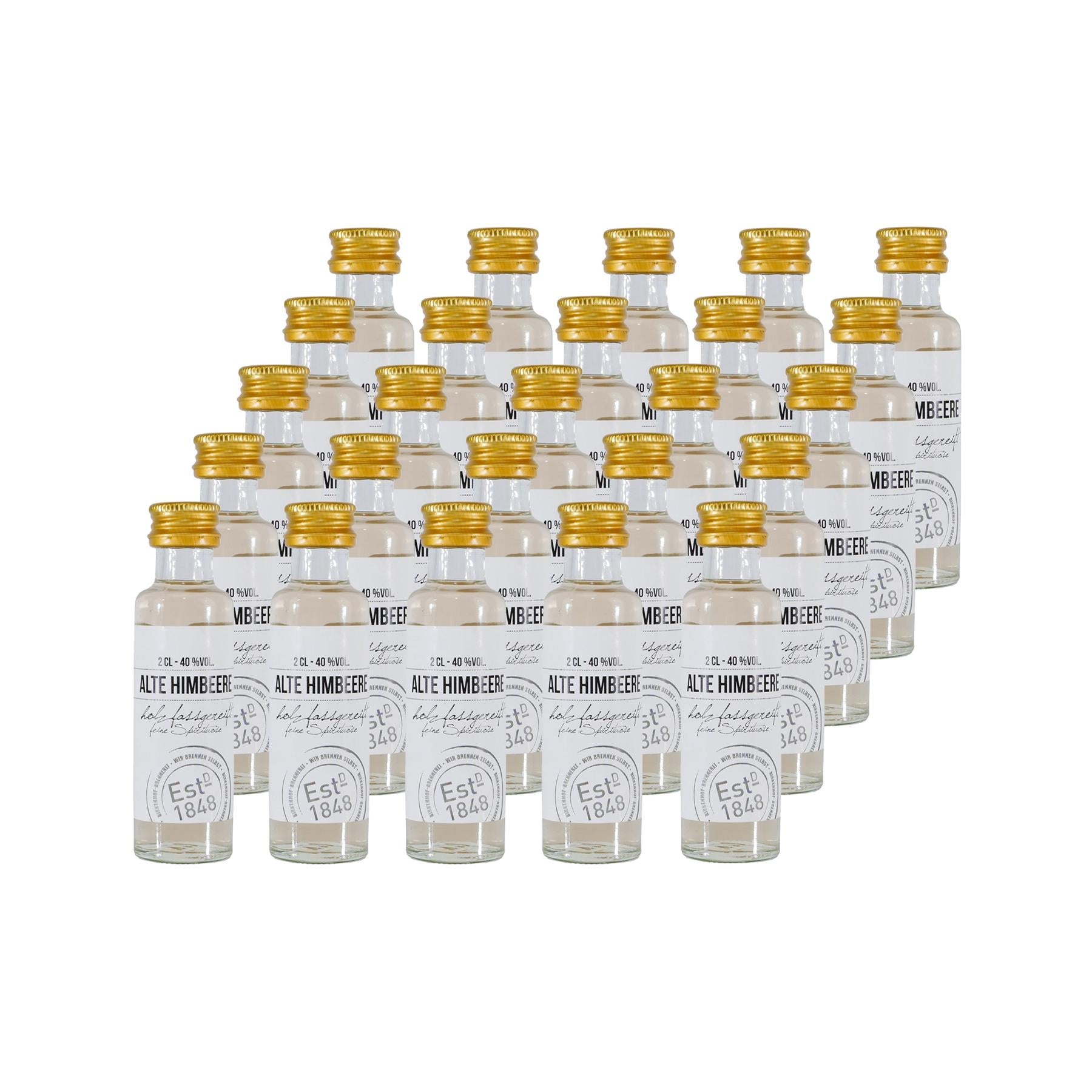 Birkenhof Alte Himbeere Beerenbrand "Mini" (25 x 0,02L)