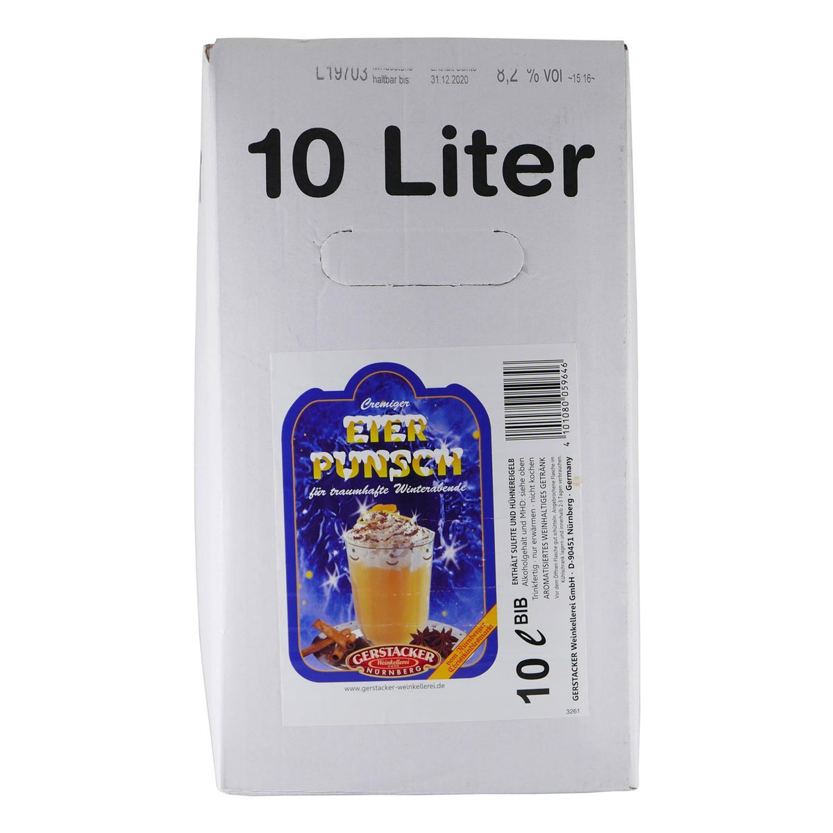 Gerstacker Cremiger Eier-Punsch 10L BIB