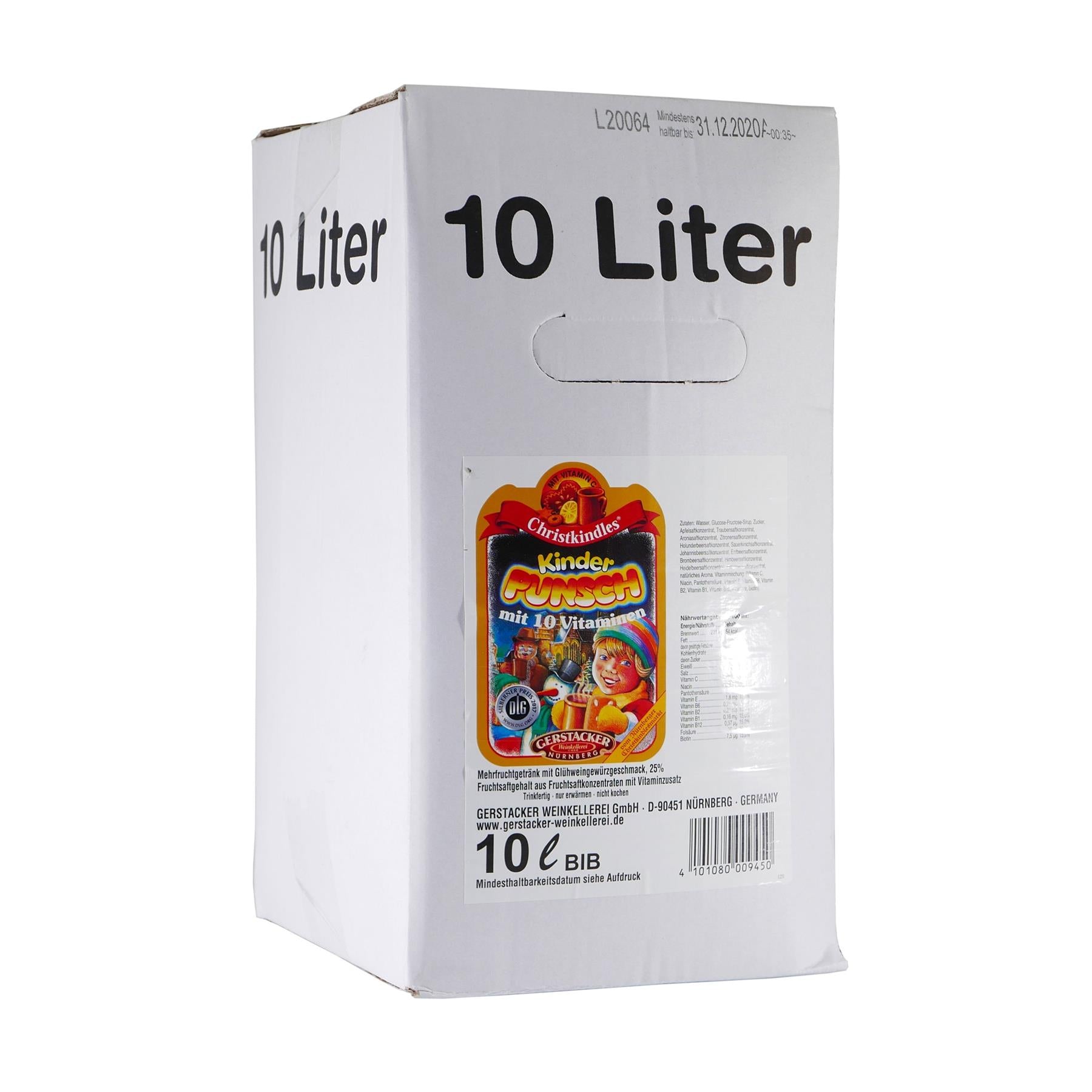 Gerstacker Christkindles Kinderpunsch 10L BIB