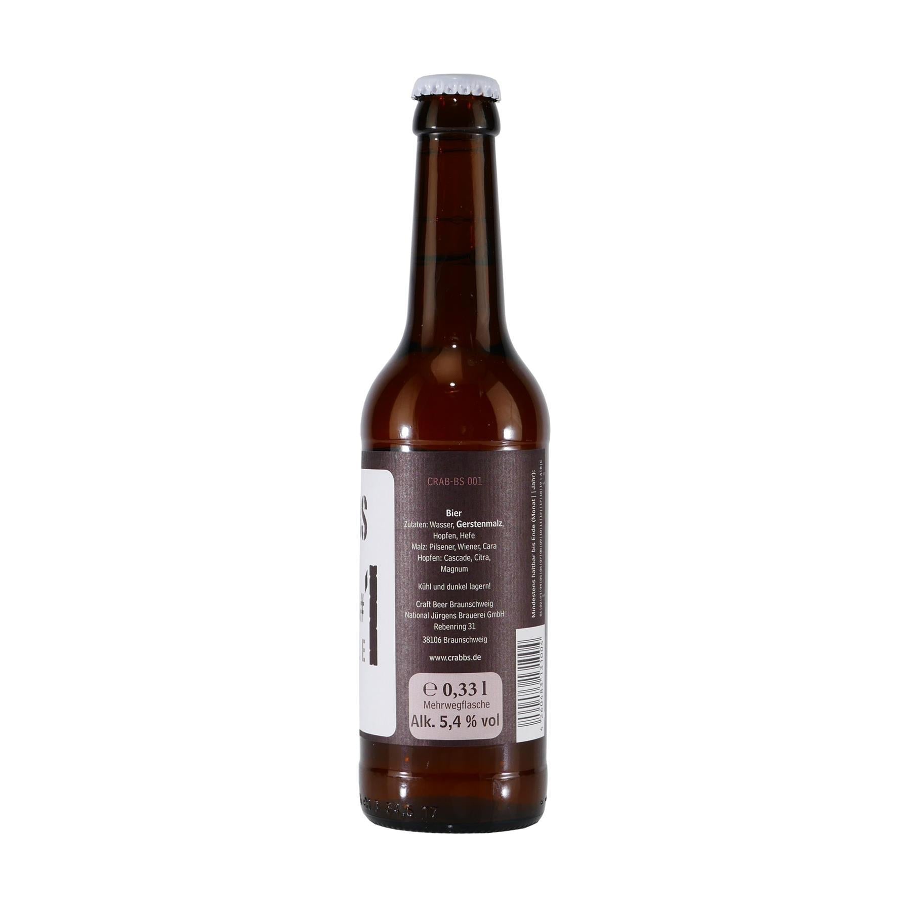 Crabbs Crab#1 Pale Ale - NJB Brauerei (10 x 0,33L) MEHRWEG