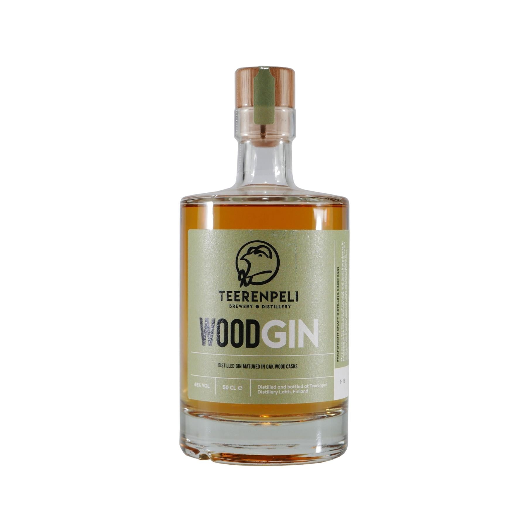 Teerenpeli Wood Gin mit Geschenk-Holzkiste
