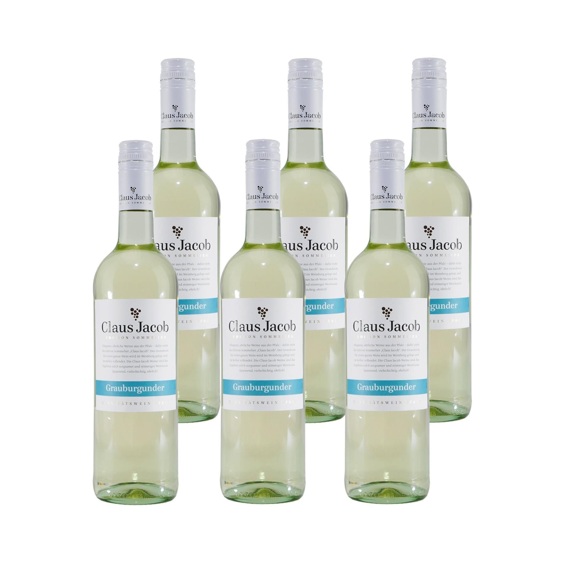 Claus Jacob Grauburgunder Qualitätswein (6 x 0,75L)