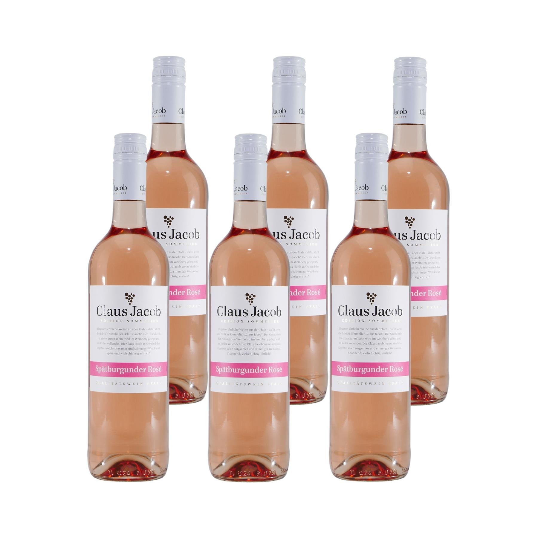 Claus Jacob Spätburgunder Rosé QbA -trocken- (6 x 0,75L)