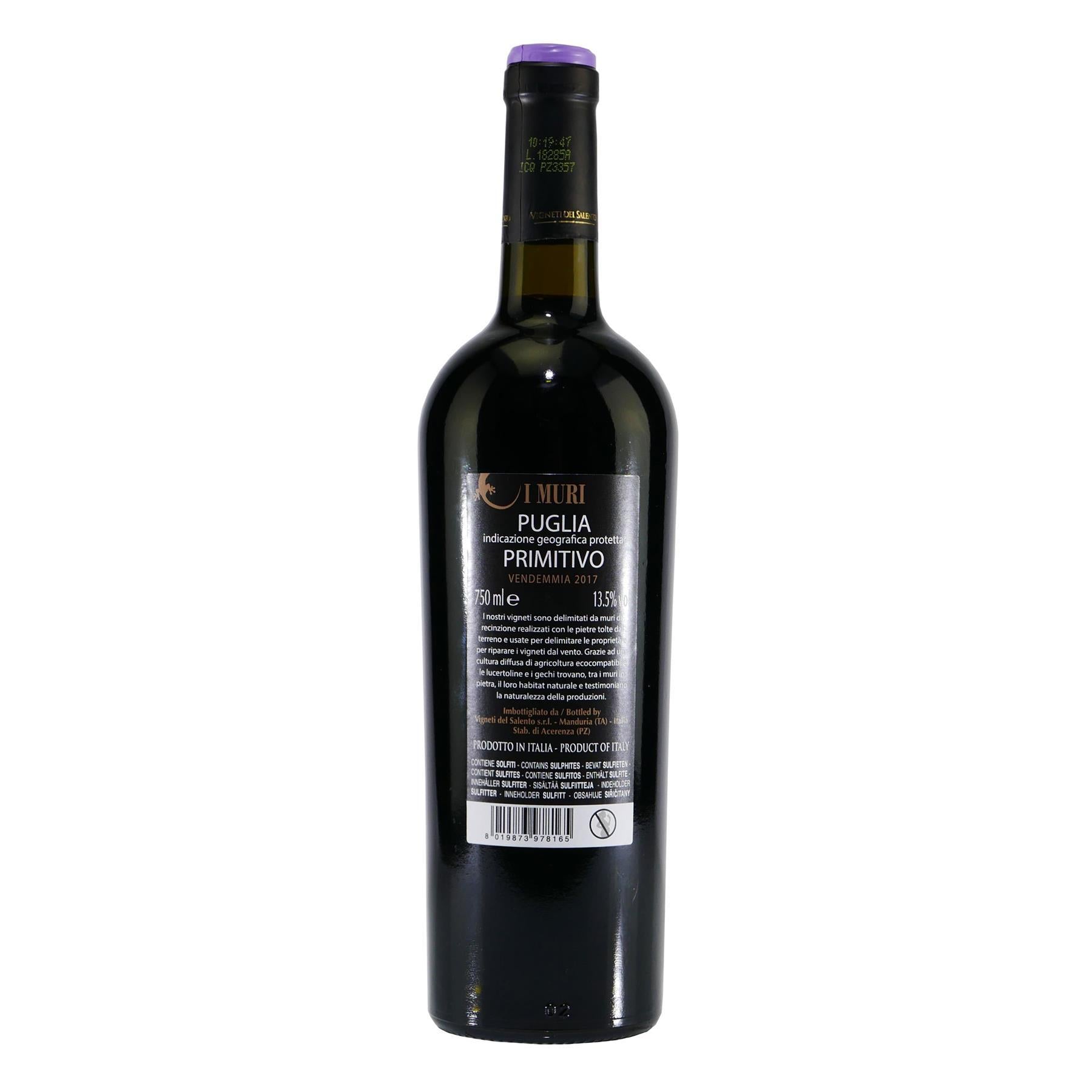 I Muri Primitivo Puglia IGP Roter Landwein (6x 0,75L)