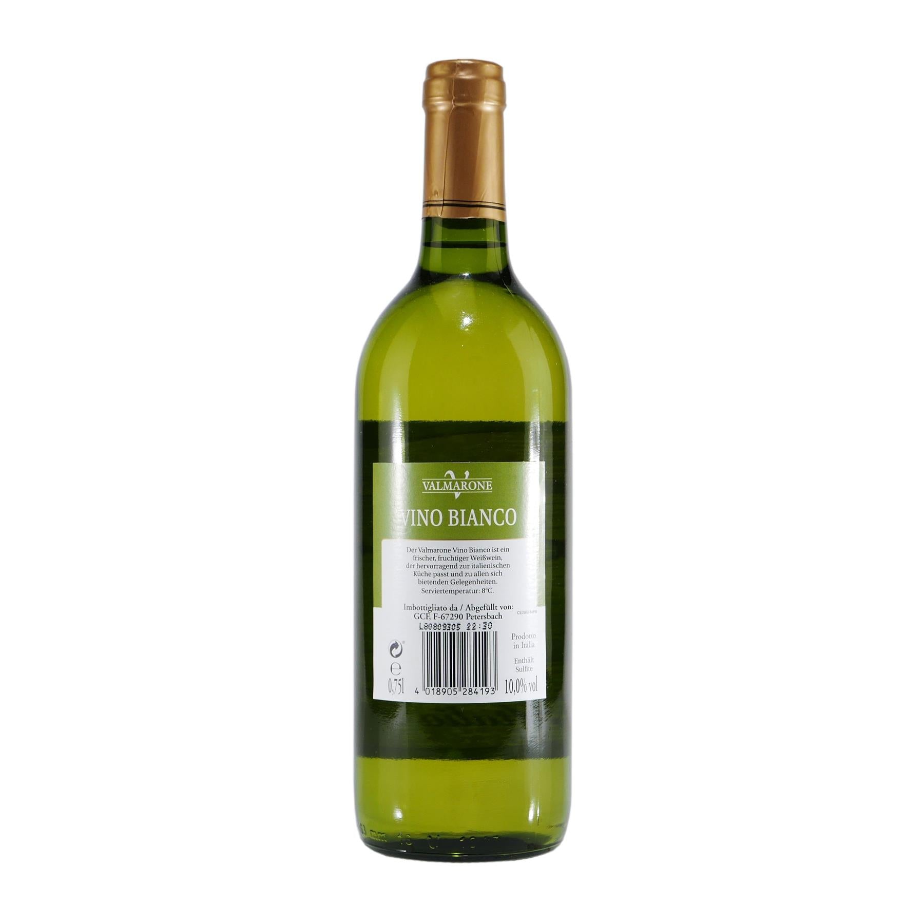 Valmarone Vino Bianco Weißwein -trocken- (6 x 0,75L)