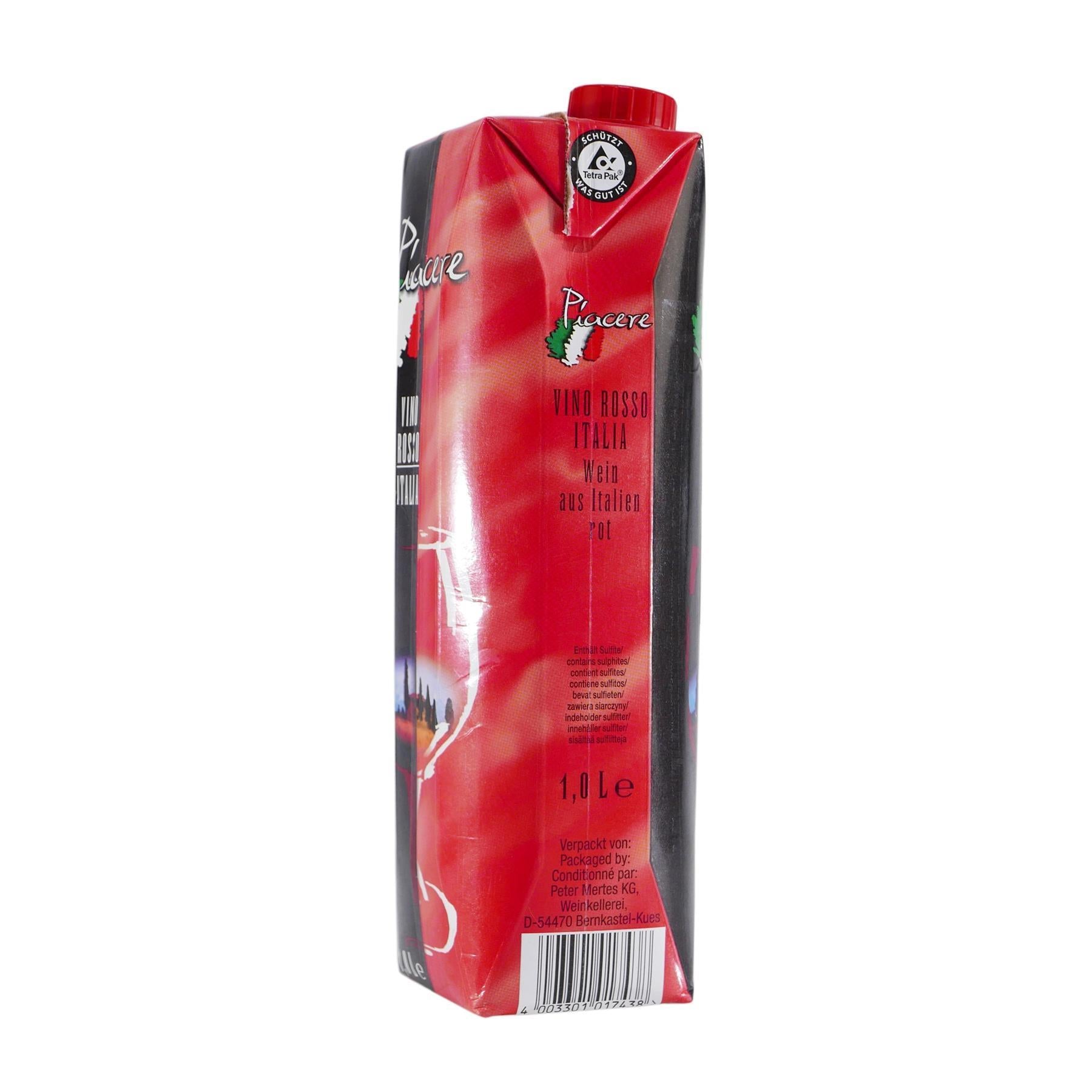 Piacere Vino Rosso - Italienischer Rotwein (12x1,0L)