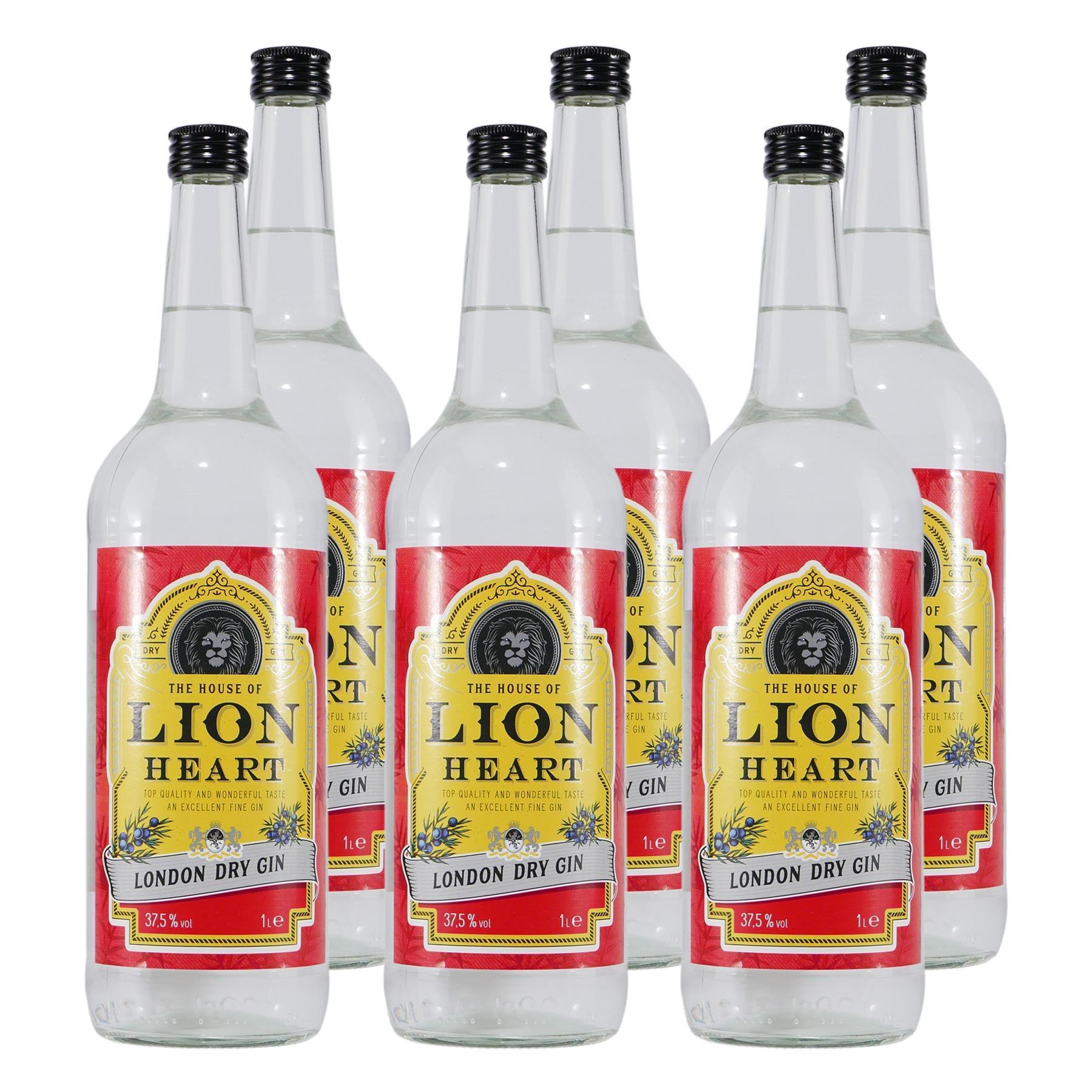 Lion Heart London Dry Gin (6 x 1,0L)