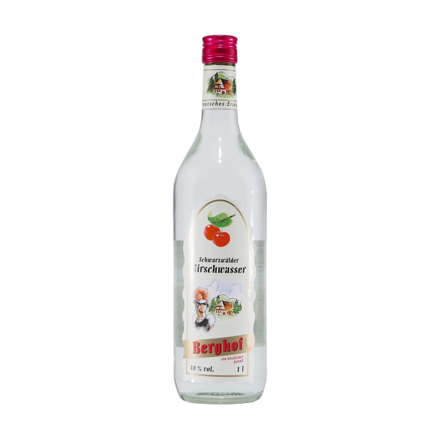Berghof Kirschwasser mit Geschenk-Holzkiste