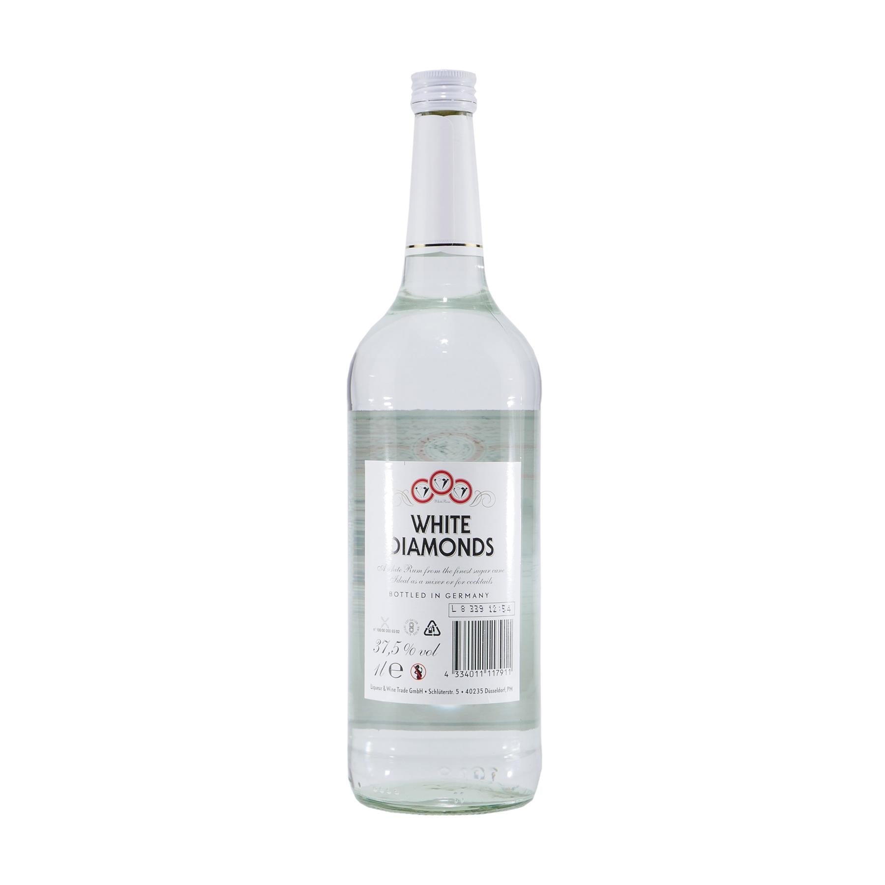 White Diamonds White Rum mit Geschenk-Holzkiste