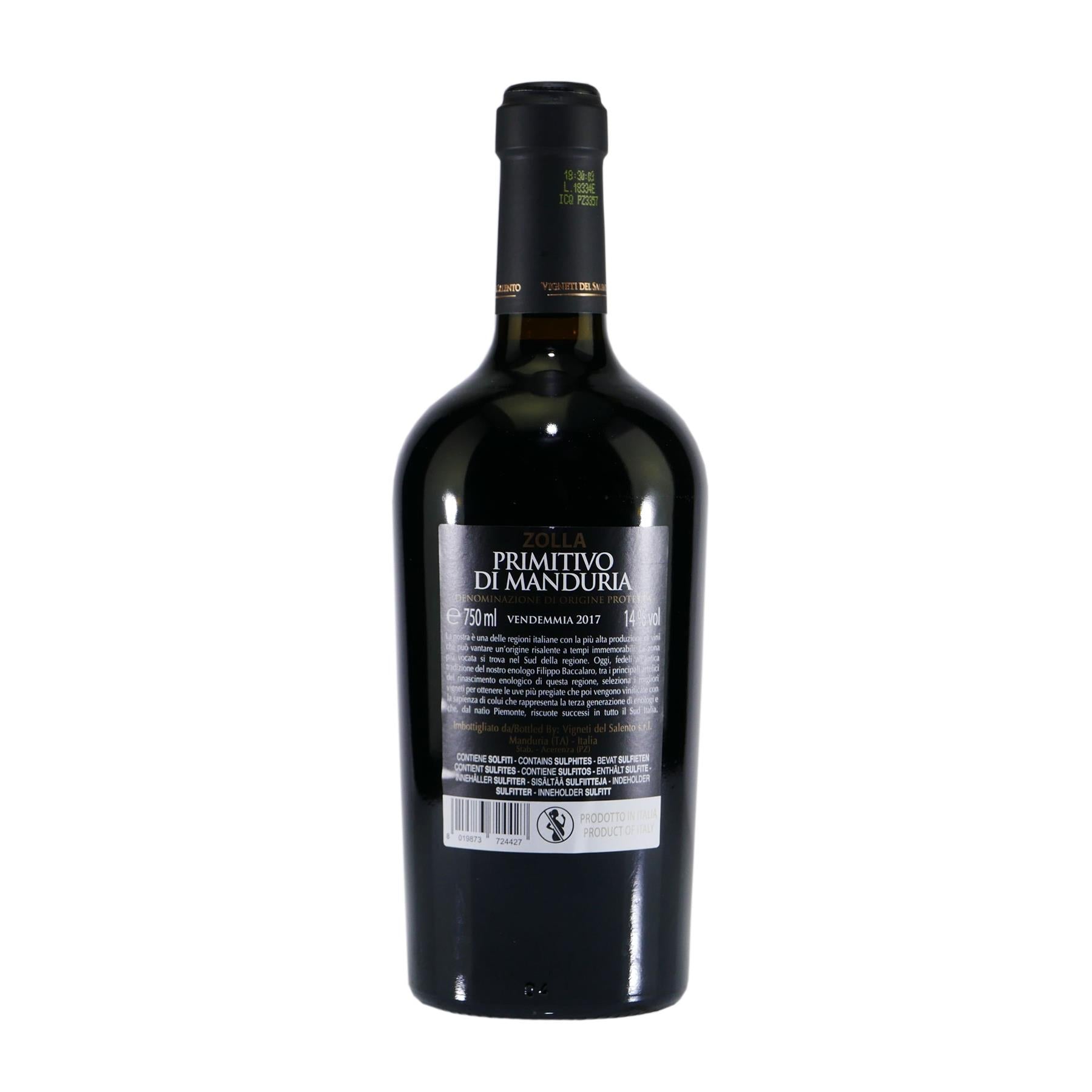 Zolla Primitivo di Manduria DOP -trocken- (6 x 0,75)