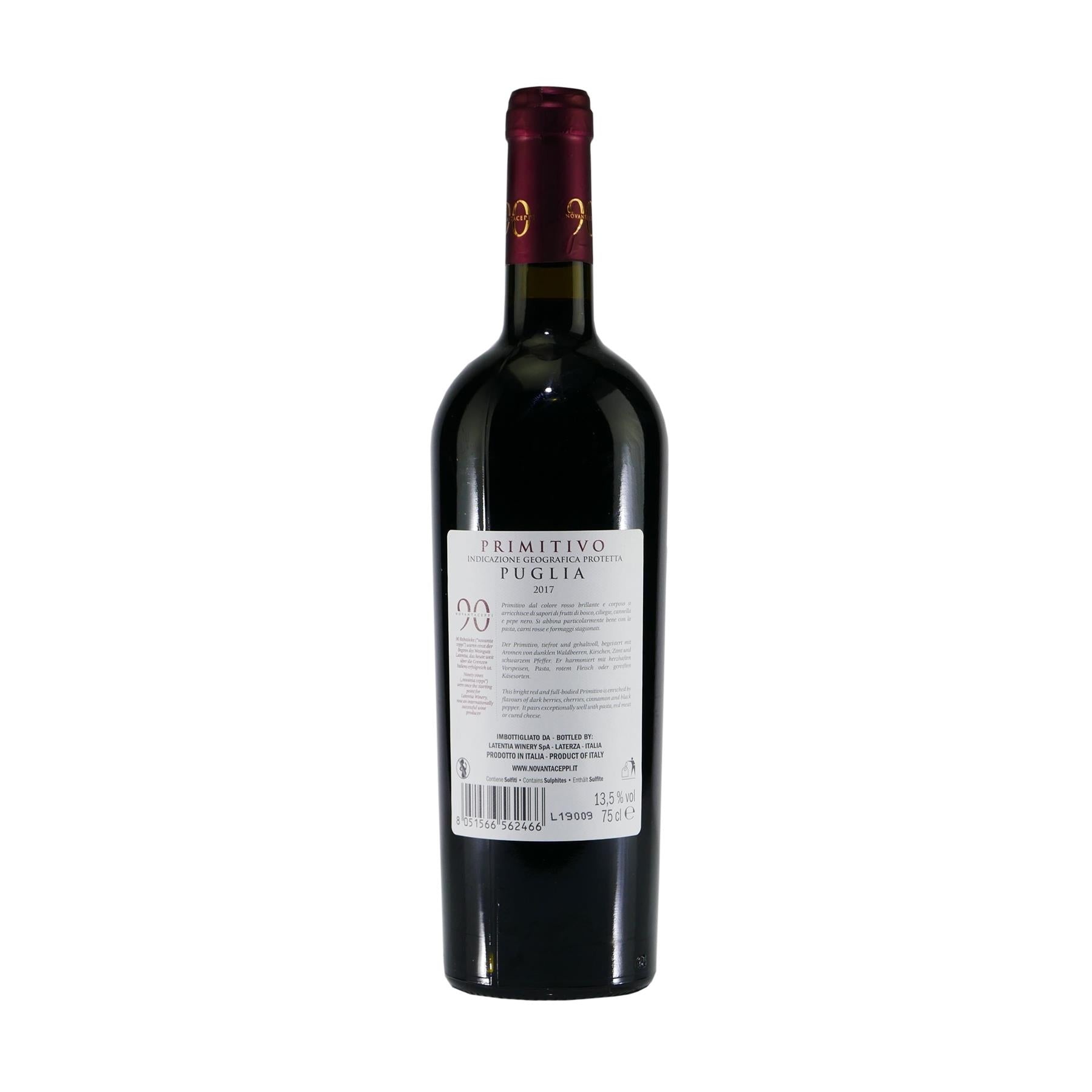 Latentia Novantaceppi Primitivo IGT -halbtrocken- (6 x 0,75L)