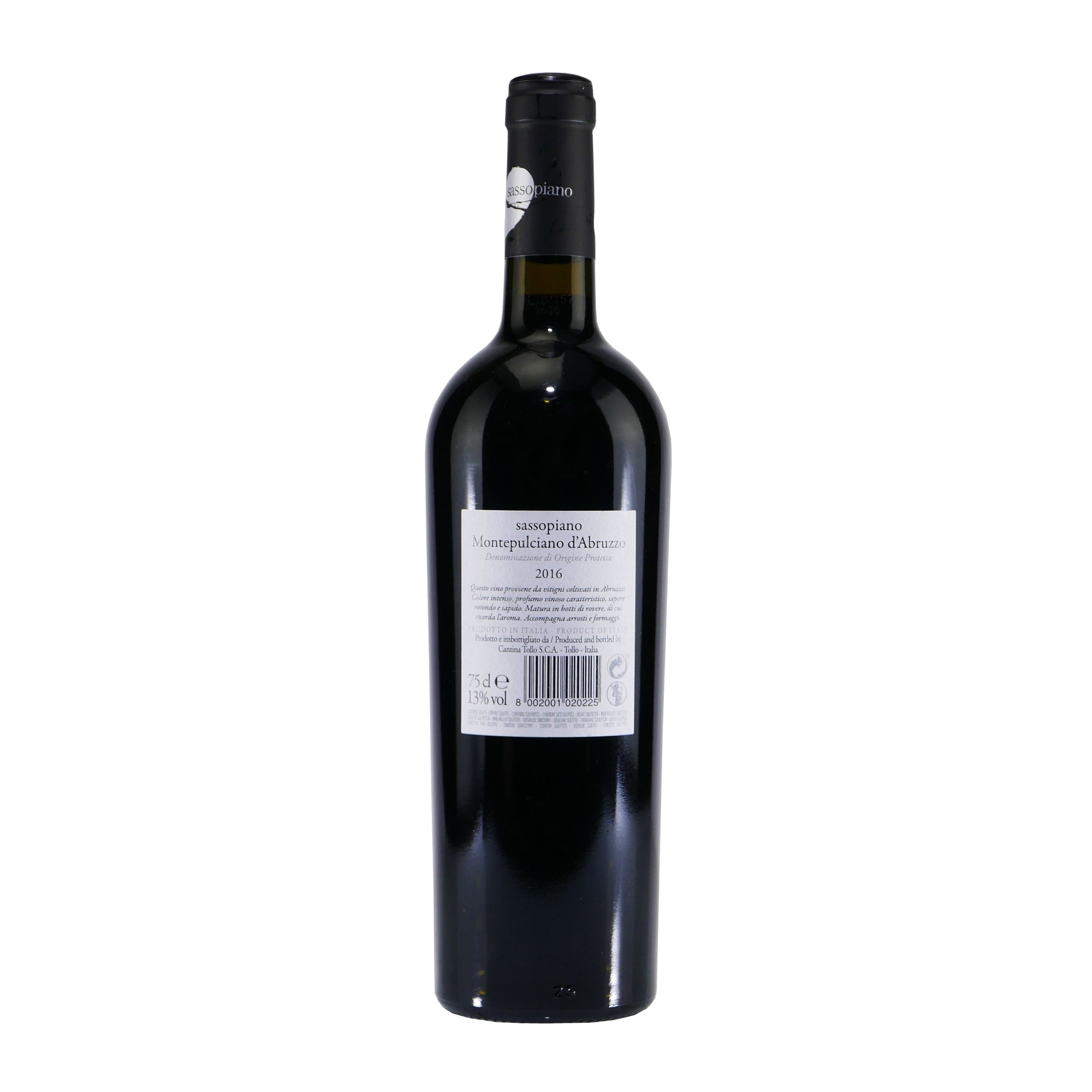 Sassopiano Montepulciano d'Abruzzo DOP Rotwein (6x0,75L)