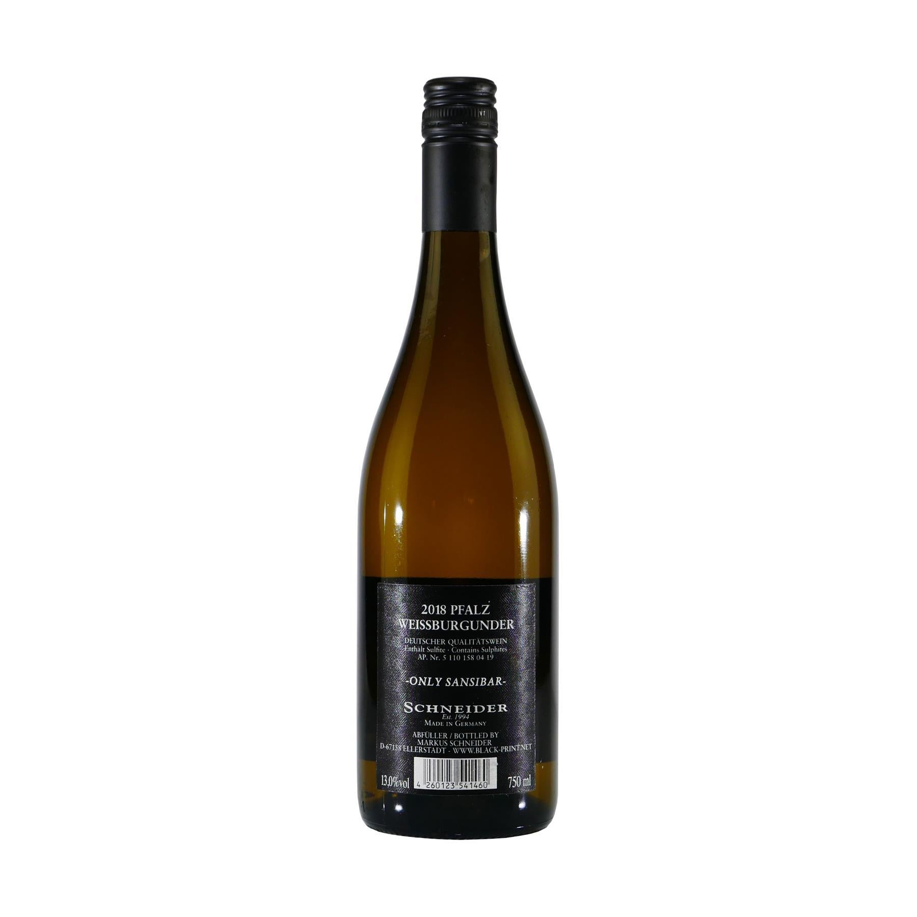 Schneider Weißburgunder "only Sansibar" Qualitätswein -trocken-