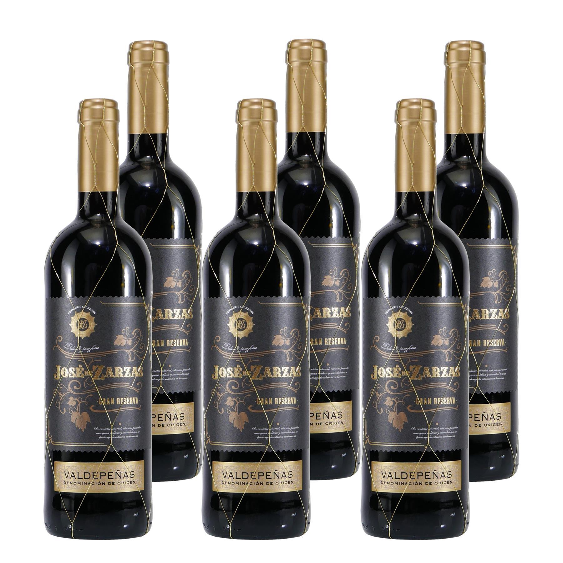 Jose de Zarzas Valdepeñas Gran Reserva D.O. (6 x 0,75L)