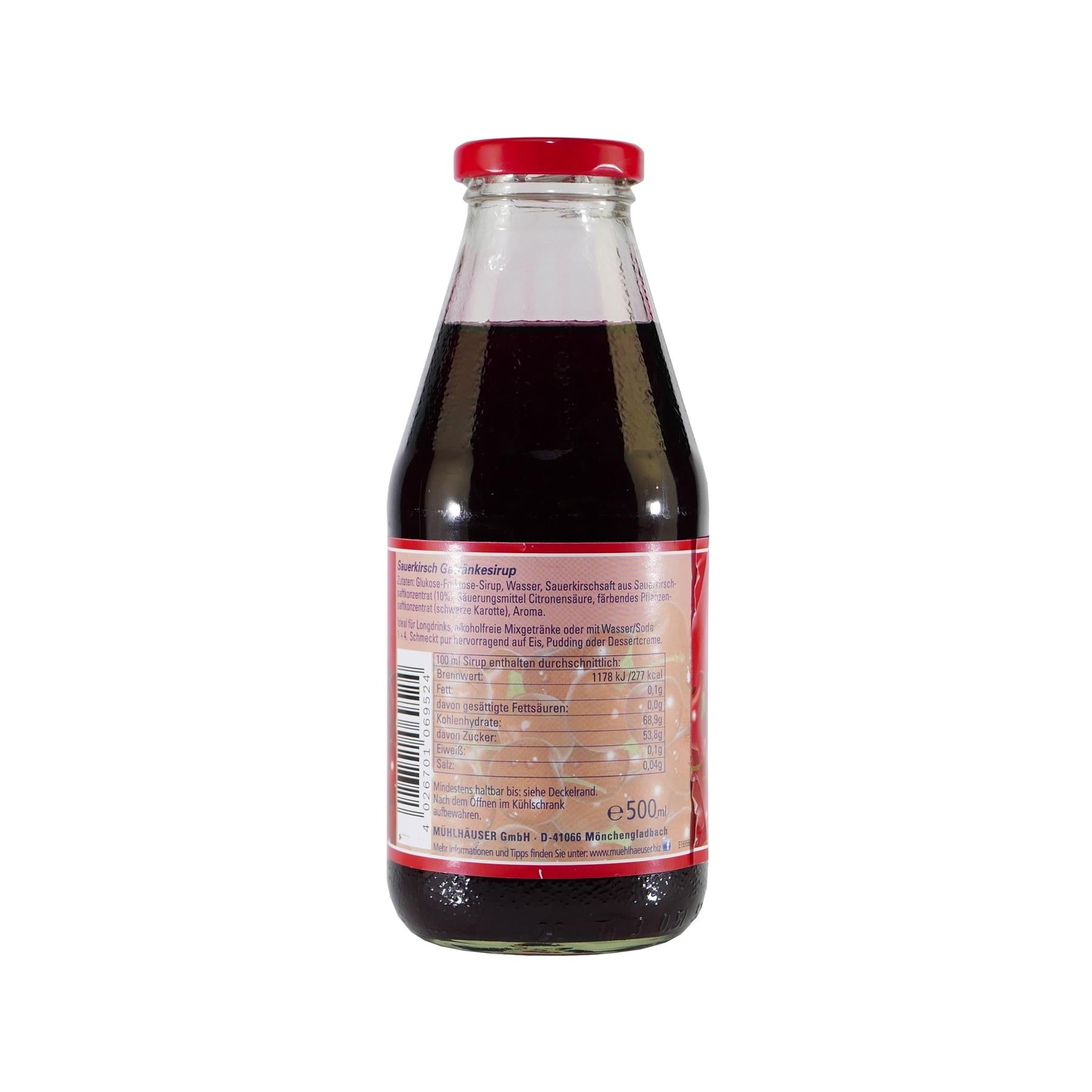Mühlhäuser Sauerkirsch Getränkesirup (12 x 0,5L)