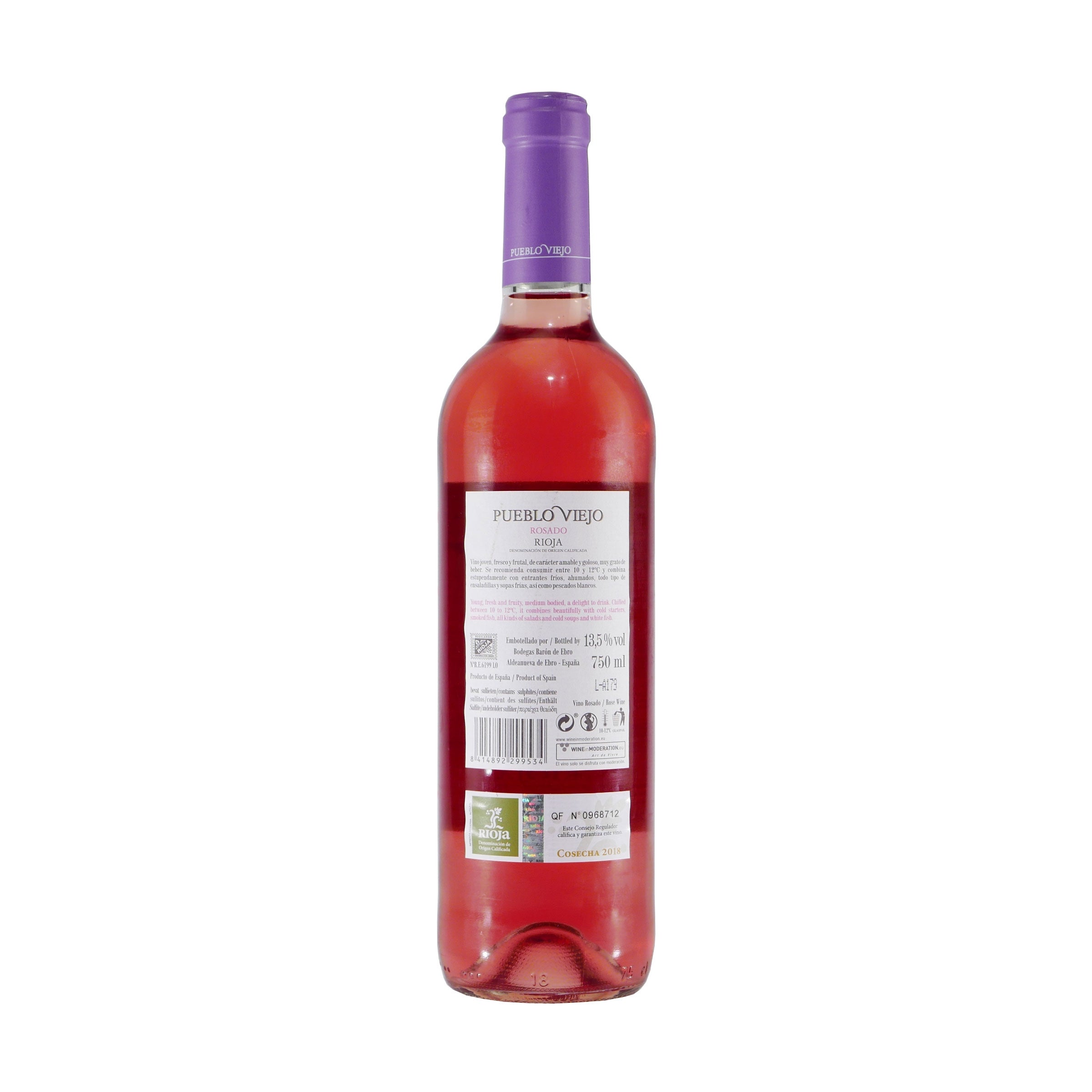 Pueblo Viejo Rioja Rosado Roséwein (6 x 0,75L)