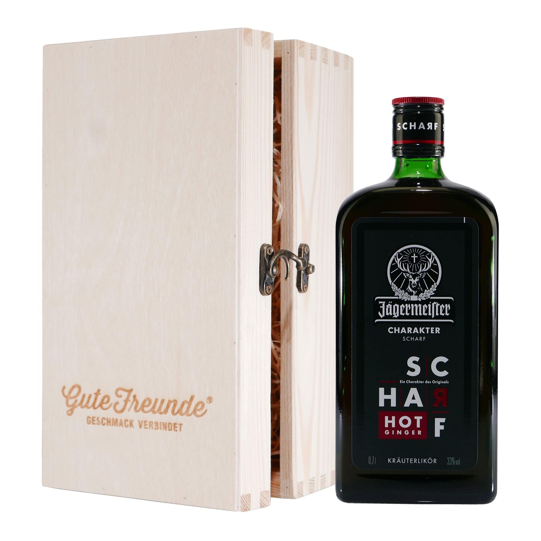 Jägermeister Scharf Hot Ginger mit Geschenk-HK