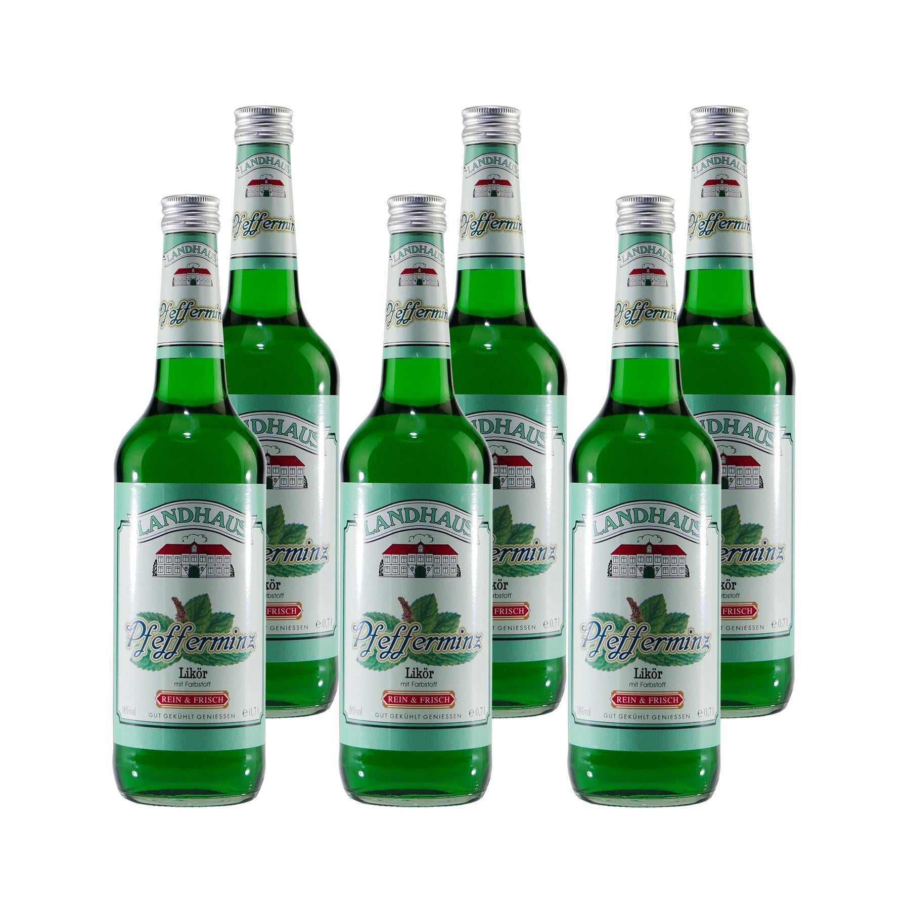 Landhaus Pfefferminz Likör (6 x 0,7L)