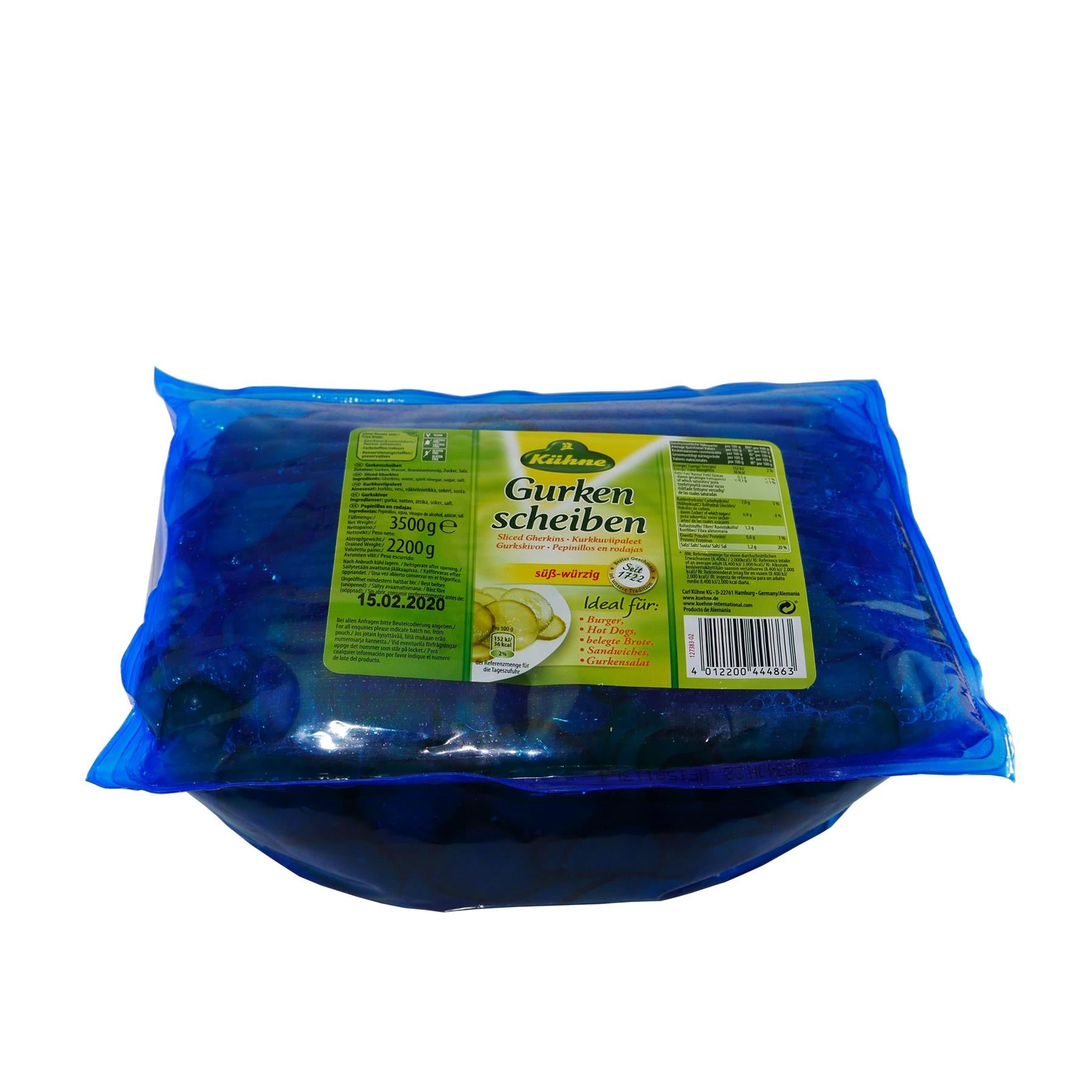 Kühne Gurkenscheiben Polybag 3,5KG