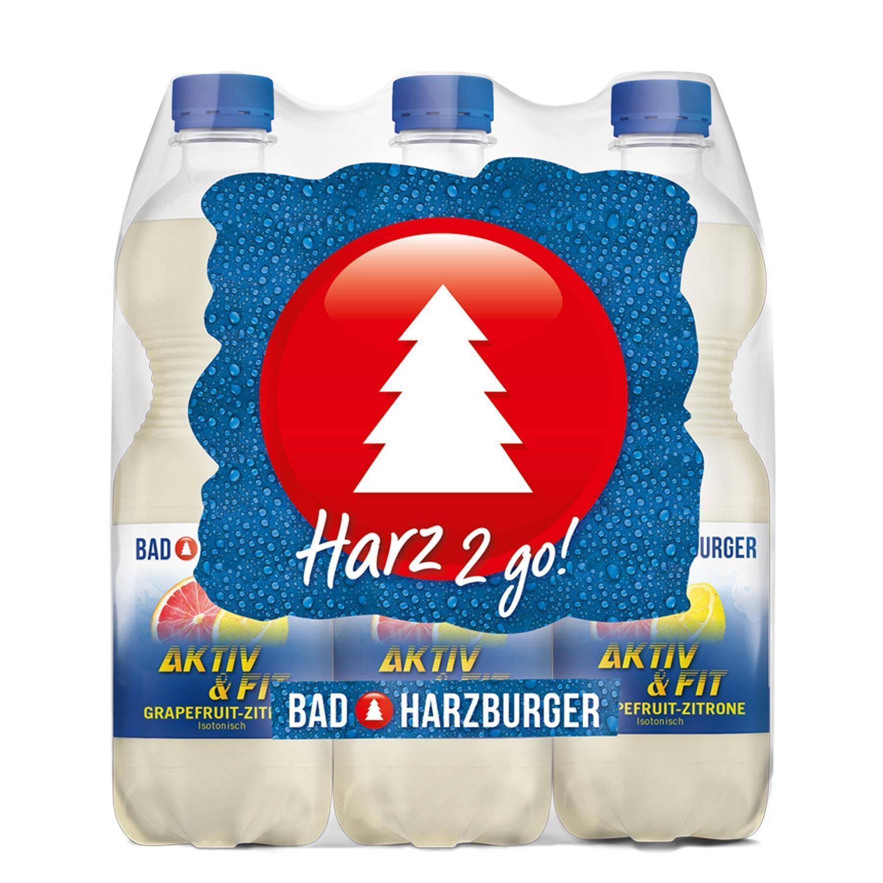 Bad Harzburger Aktiv & Fit Grapefruit-Zitrone (6 x 0,5l)