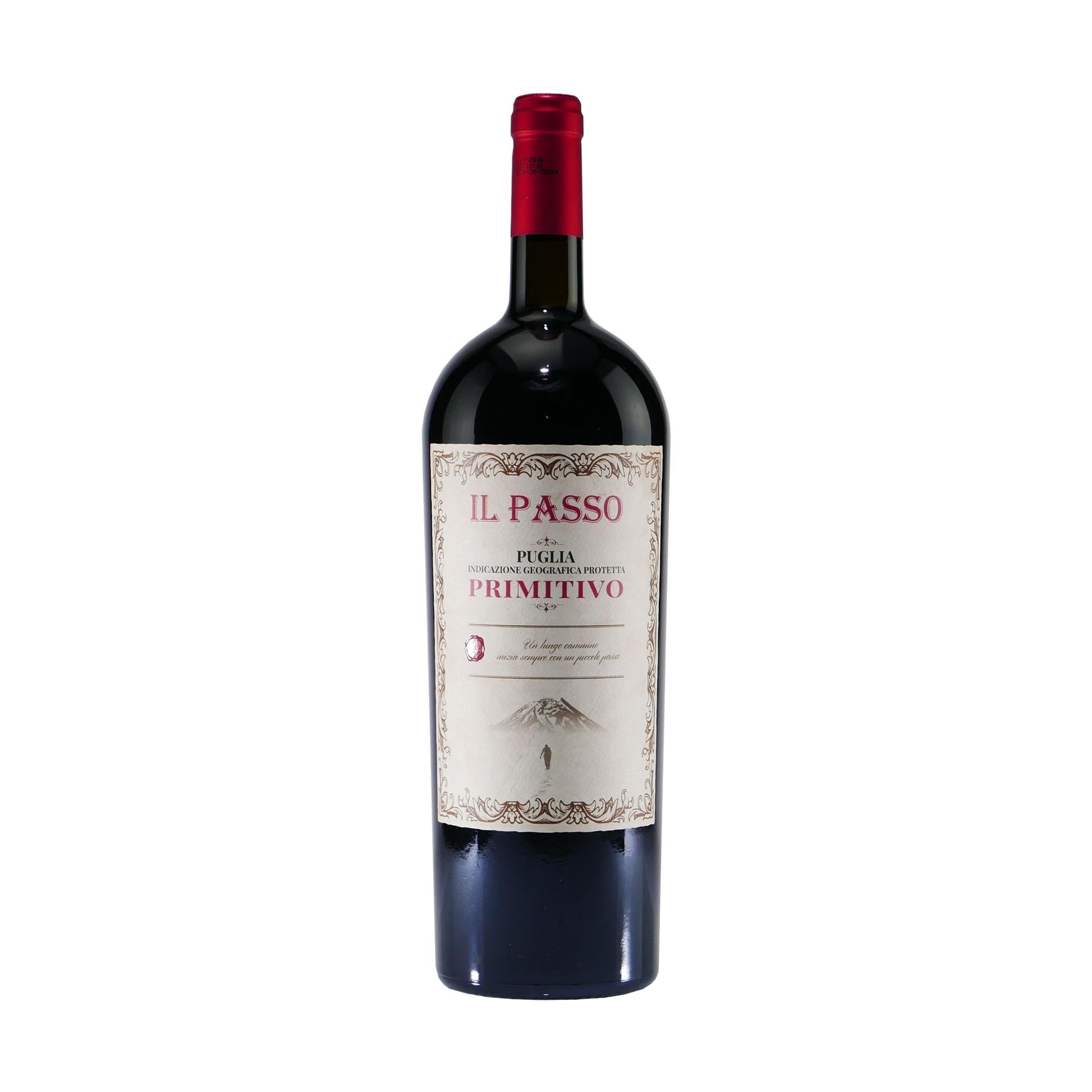 IL PASSO Primitivo Puglia IGP - Italienischer Rotwein (6 x 1,5L)