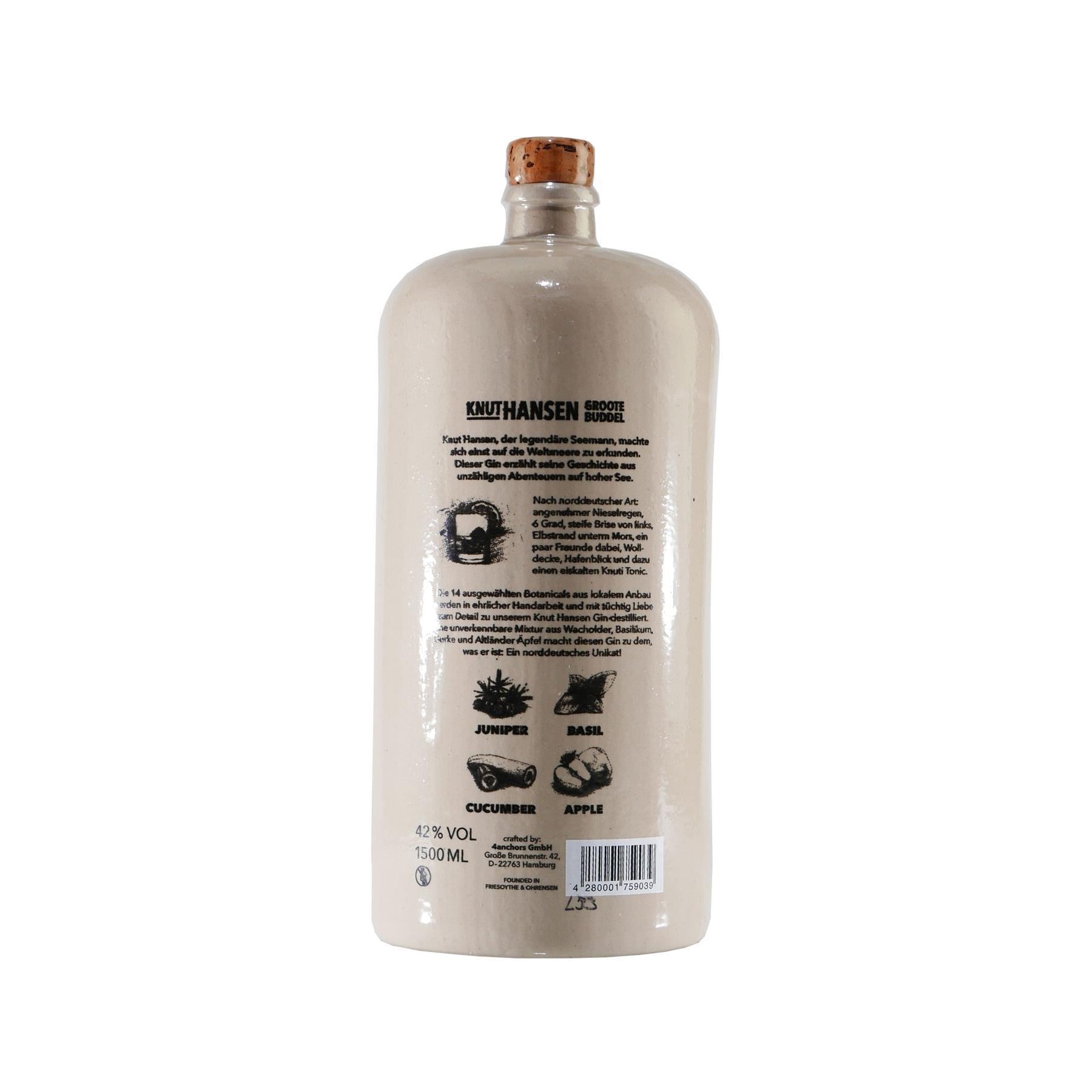 Knut Hansen Dry Gin "Groote Buddle" 1,5L
