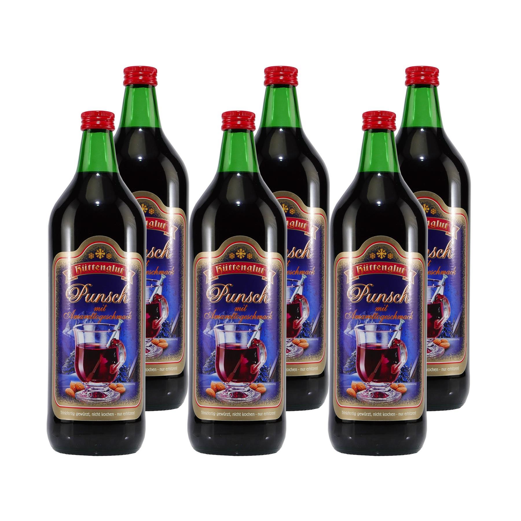 Hüttenglut Amaretto-Punsch (6 x 1,0L)