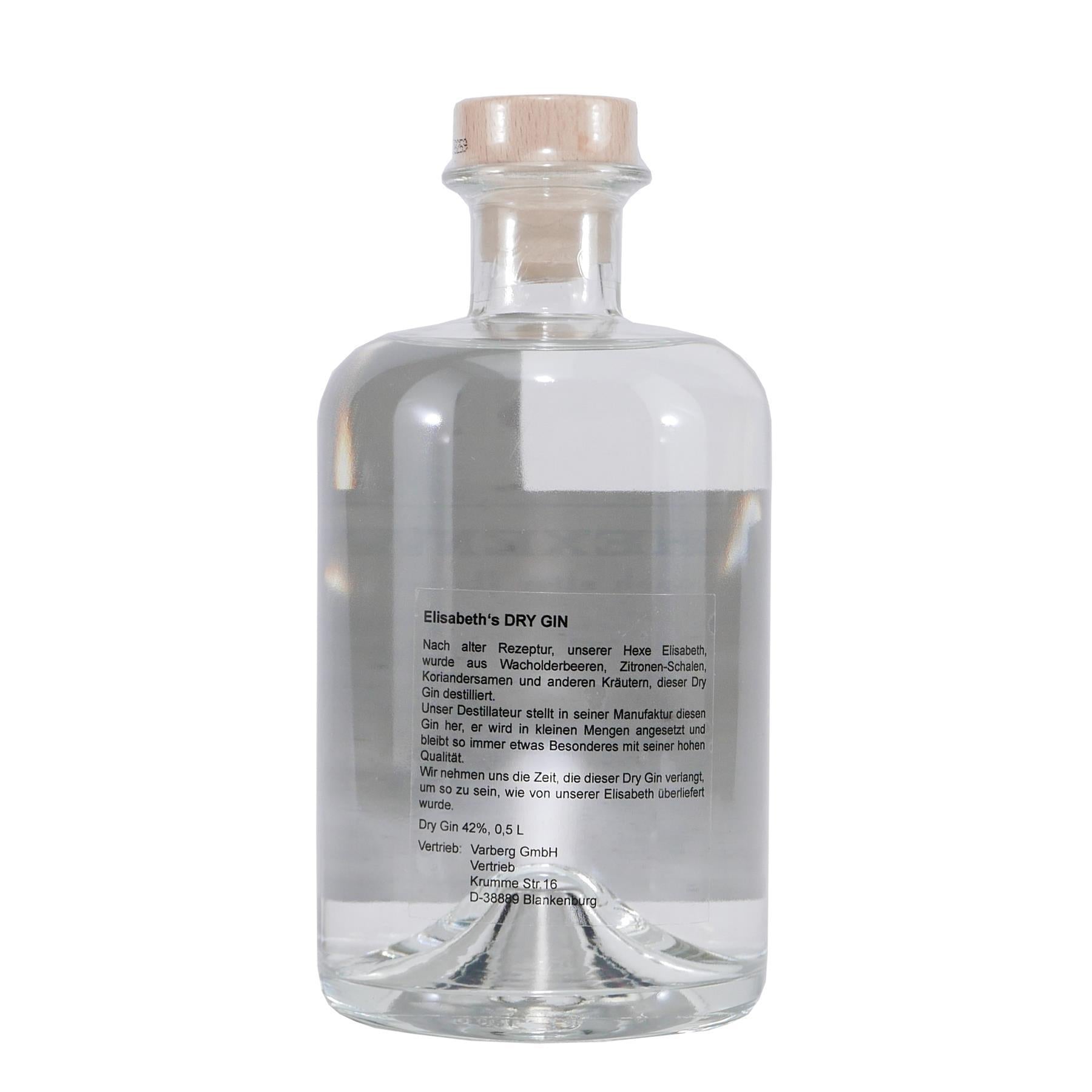 Hexenwahn Elisabeths Dry Gin mit Geschenk-Holzkiste