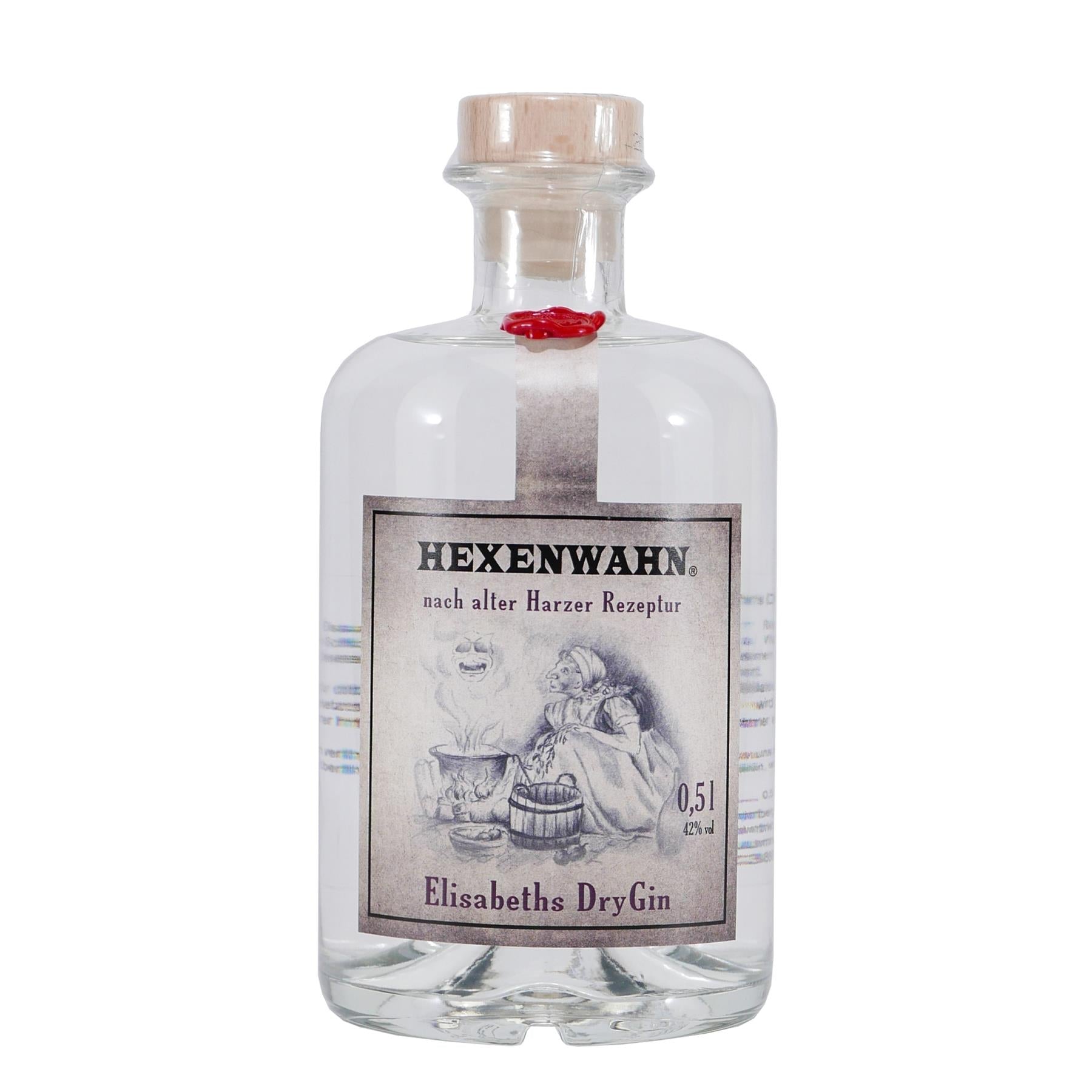 Hexenwahn Elisabeths Dry Gin mit Geschenk-Holzkiste