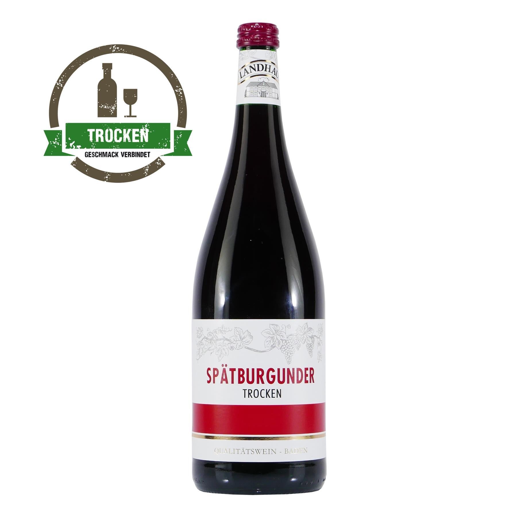 Landhaus Spätburgunder Rotwein -trocken- (6 x 1,0L)