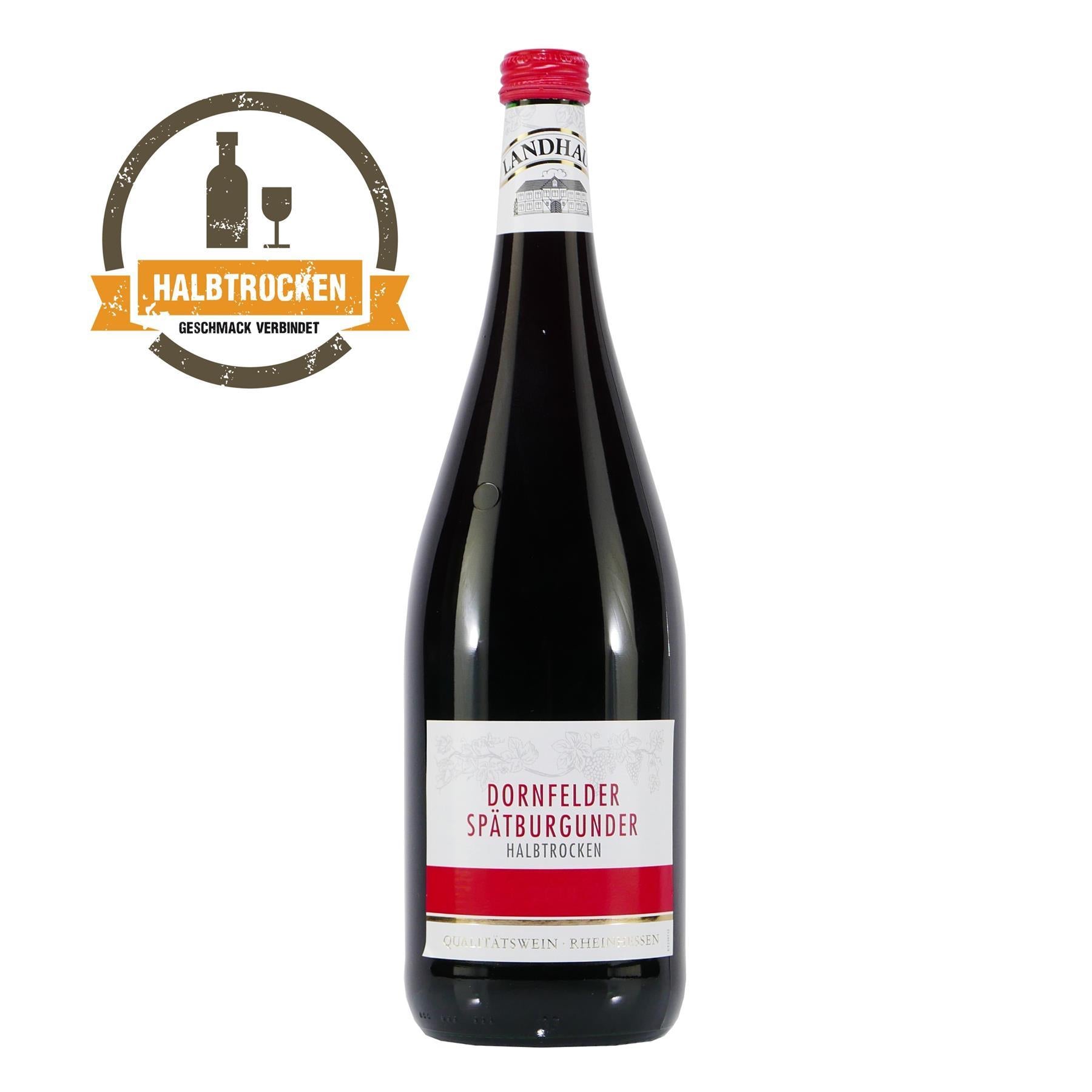 Landhaus Dornfelder Spätburgunder -halbtrocken- (6 x 1,0L)