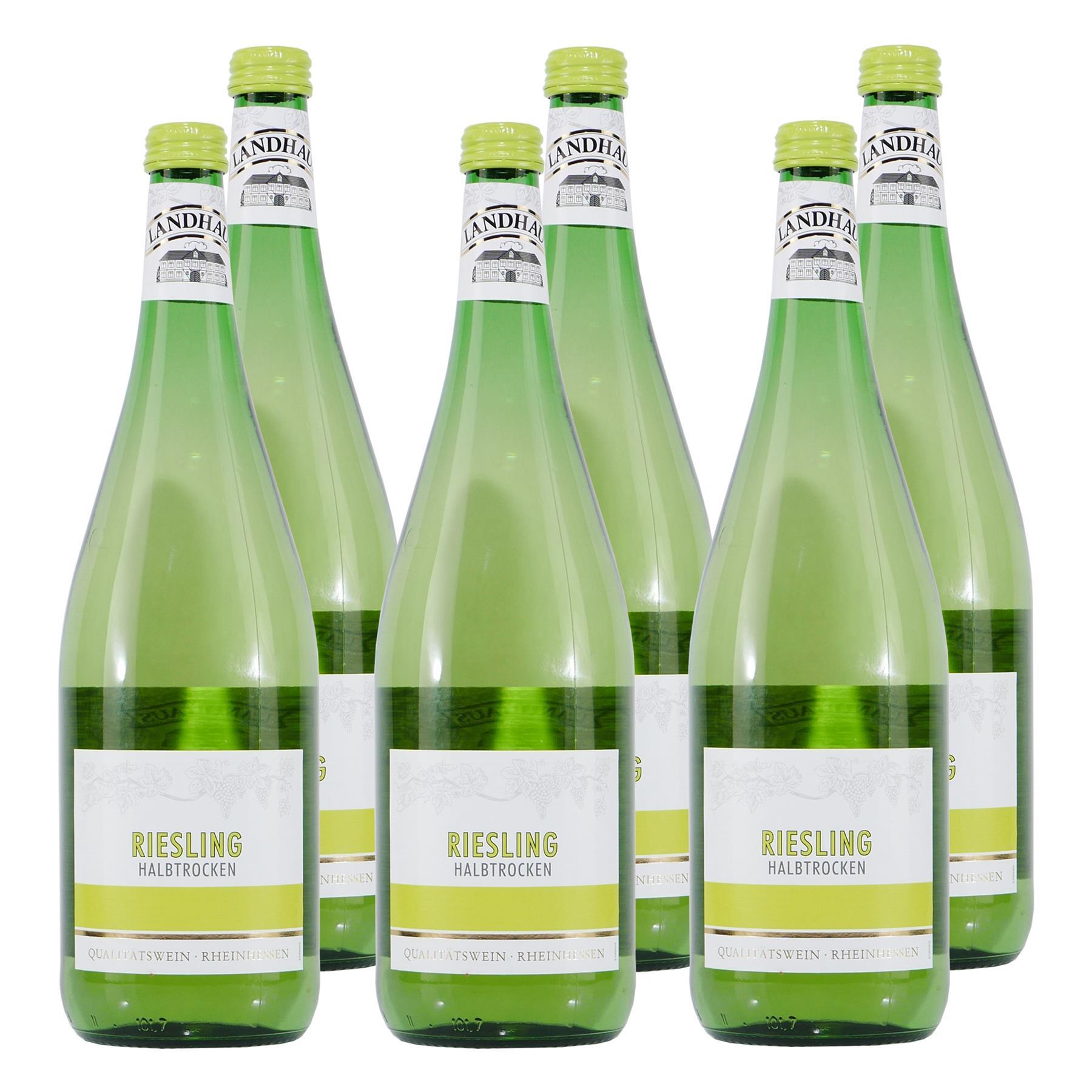 Landhaus Riesling -halbtrocken- (6 x 1,0L)
