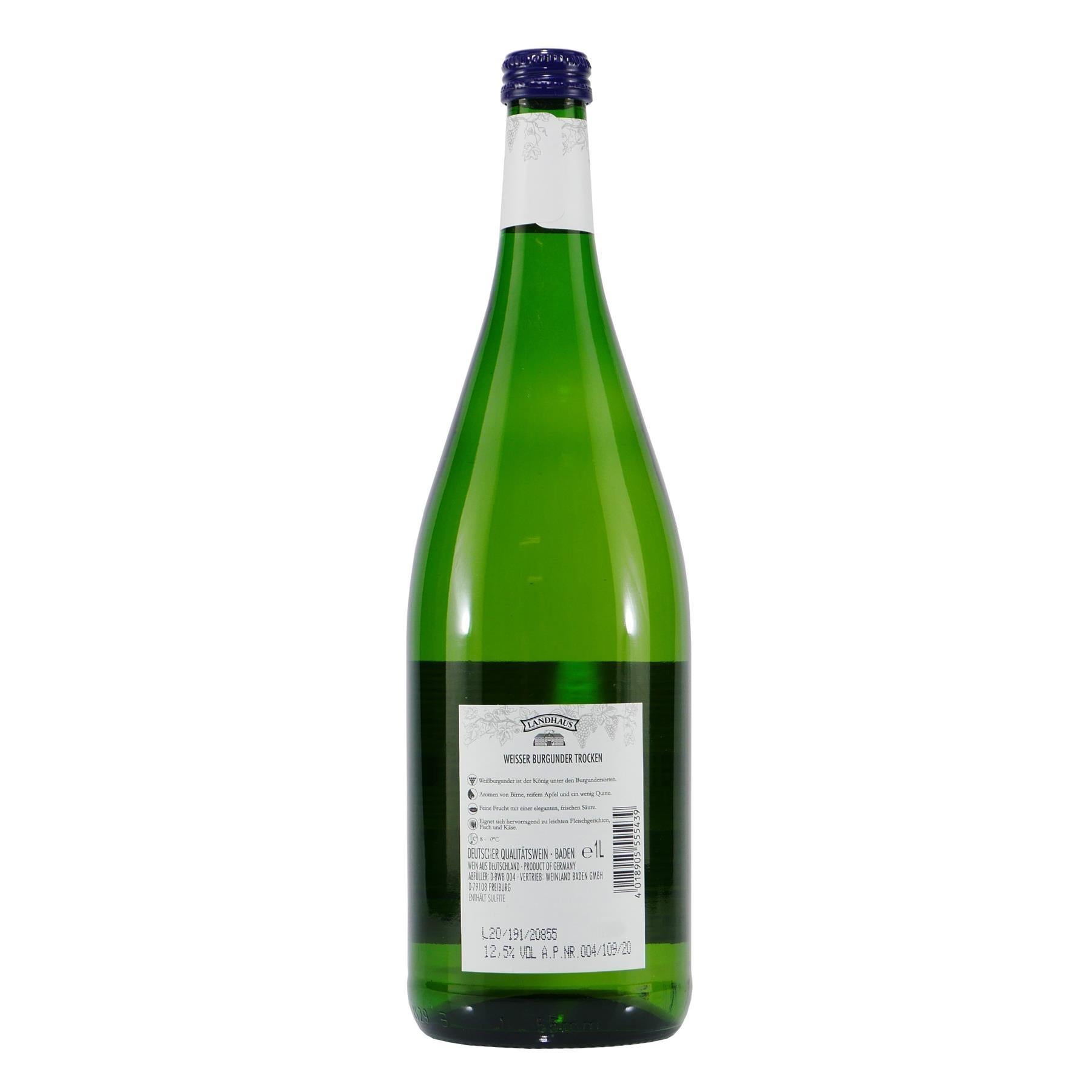 Landhaus Weisser Burgunder -trocken- (6 x 1,0L)