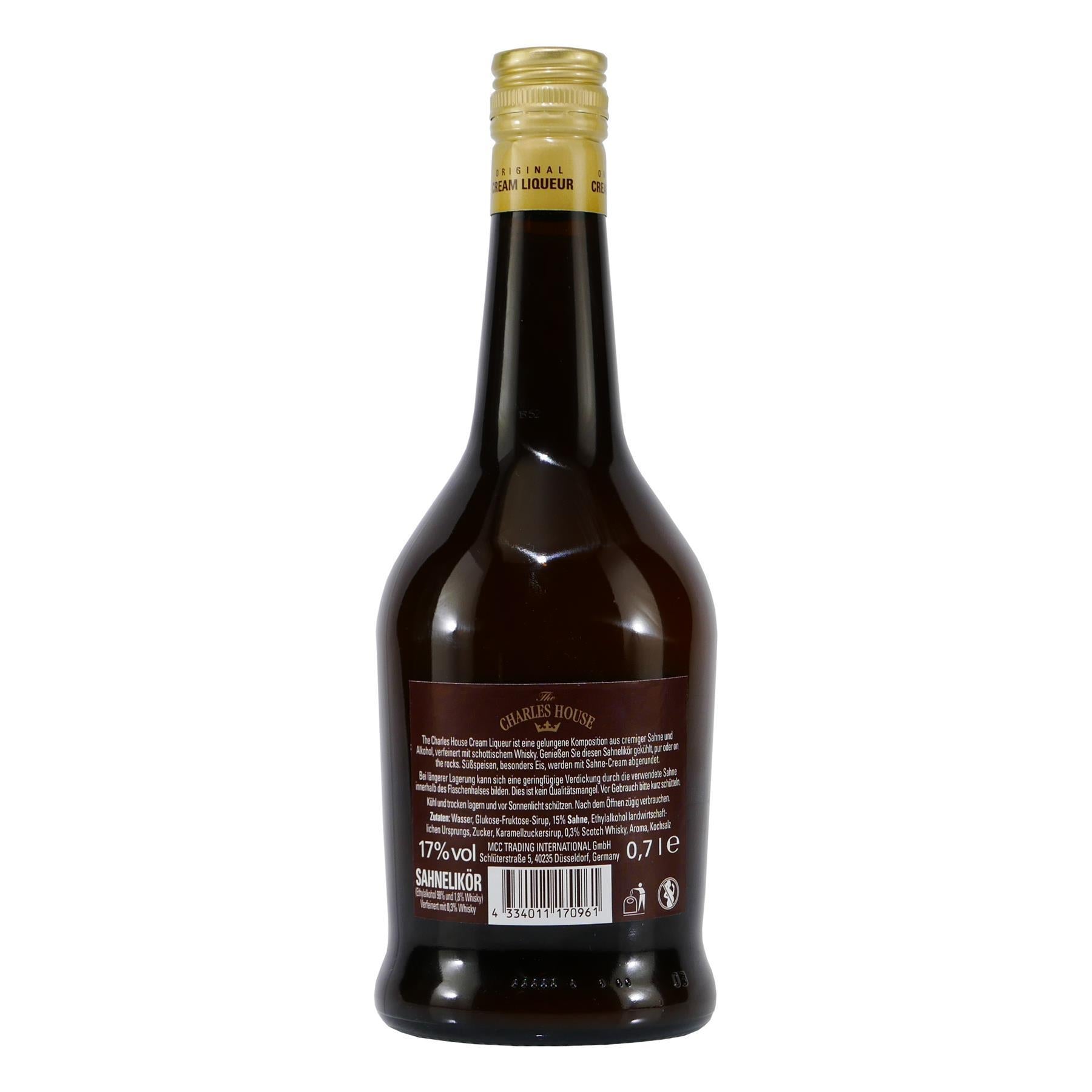 The Charles House Cream Liqueur mit Geschenk-HK