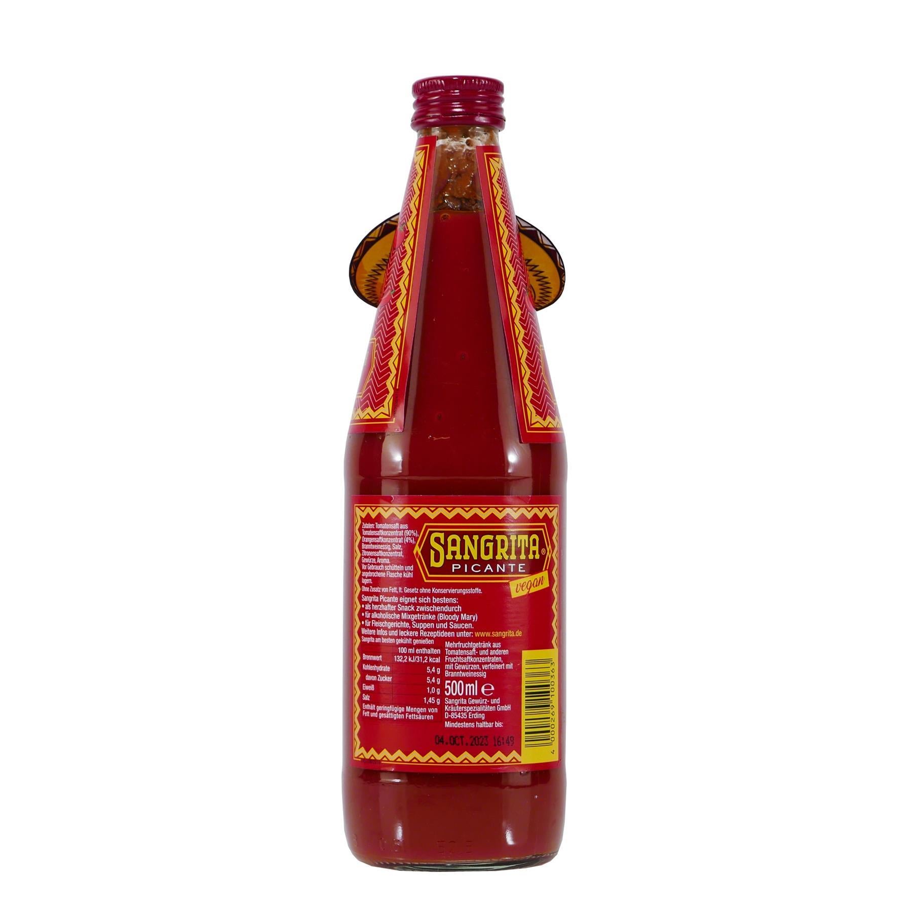 Sangrita Picante - Würztrunk Tomatensaft (12 x 0,5L)
