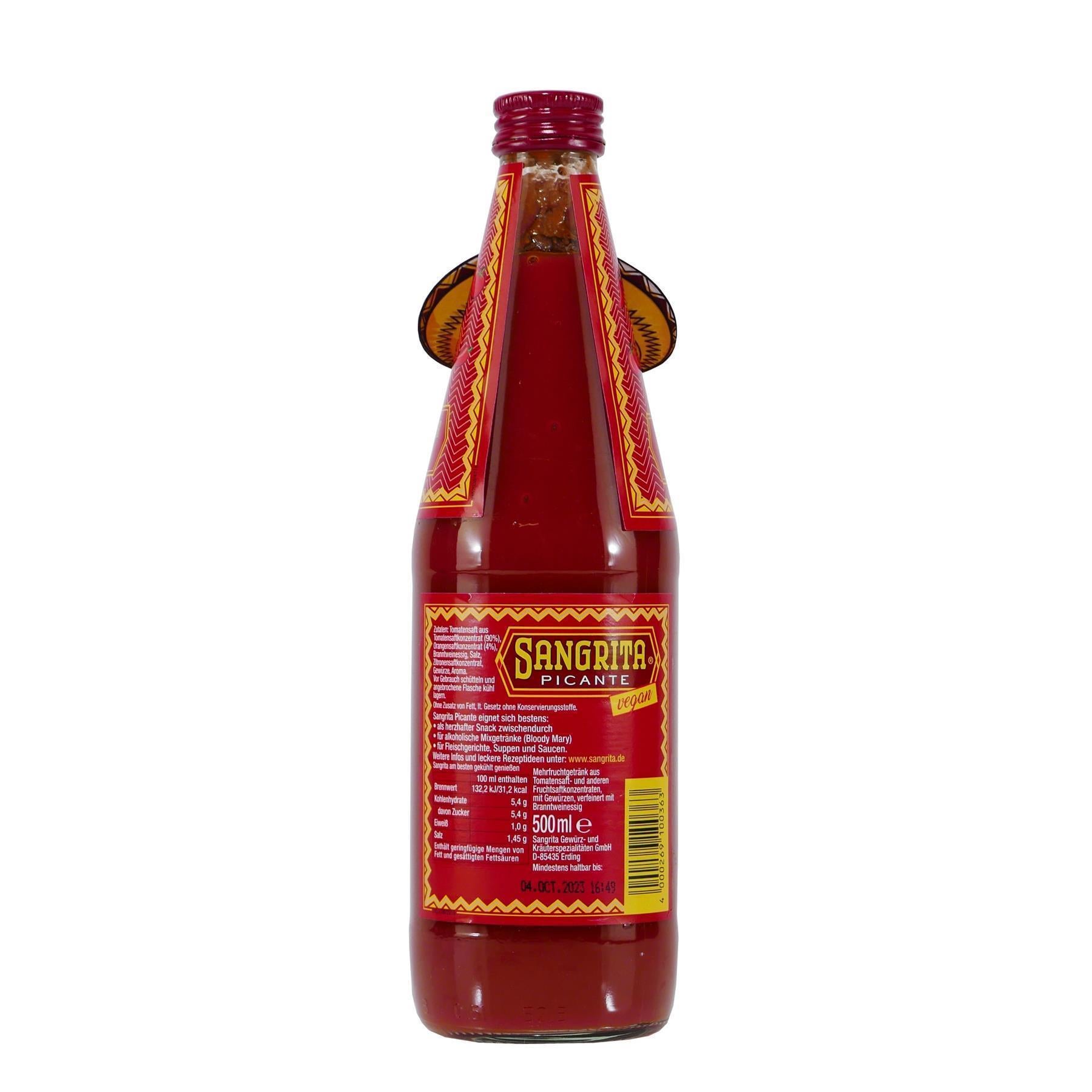 Sangrita Picante - Würztrunk Tomatensaft (12 x 0,5L) EINWEG