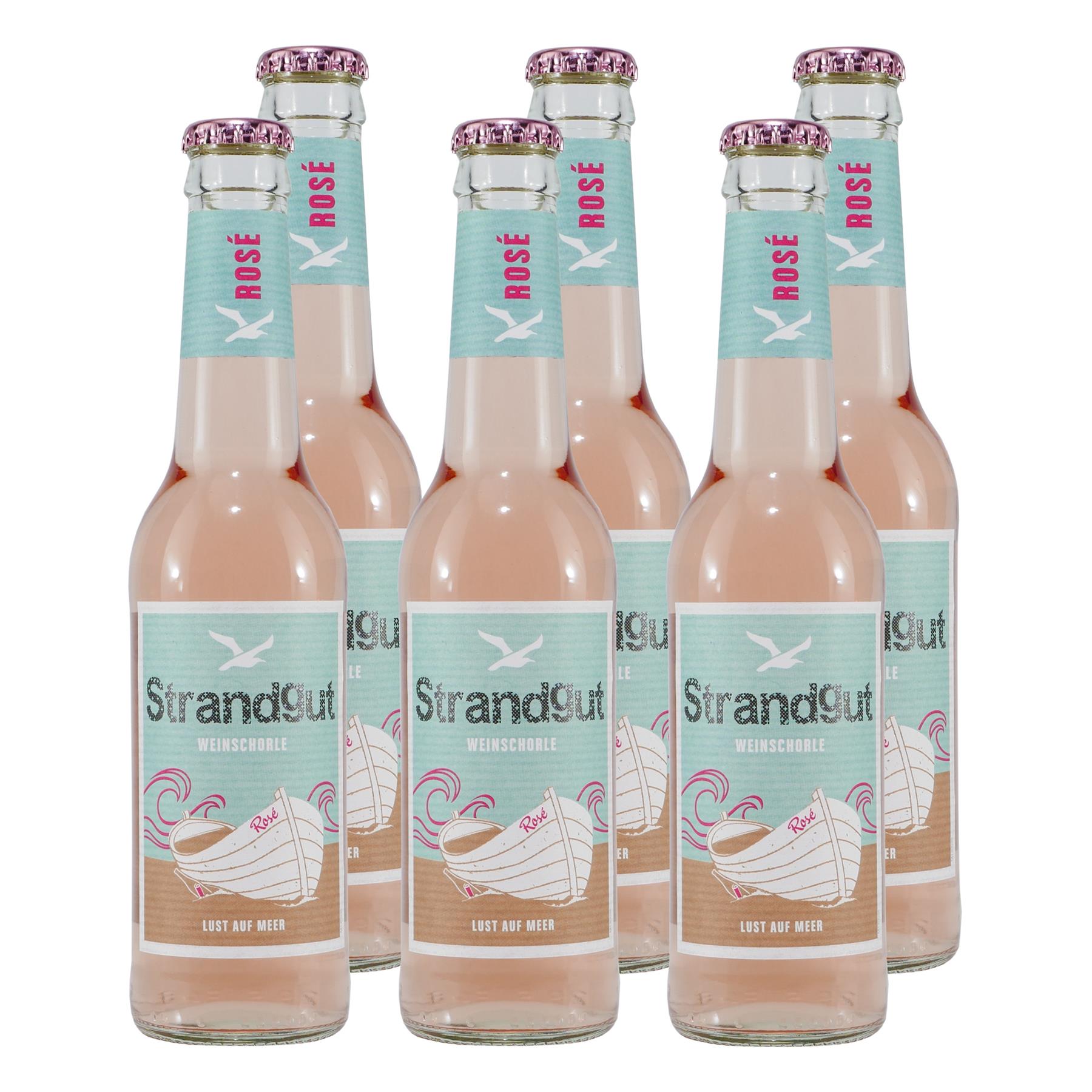 Strandgut Weinschorle Rosé (12 x 0,275L)