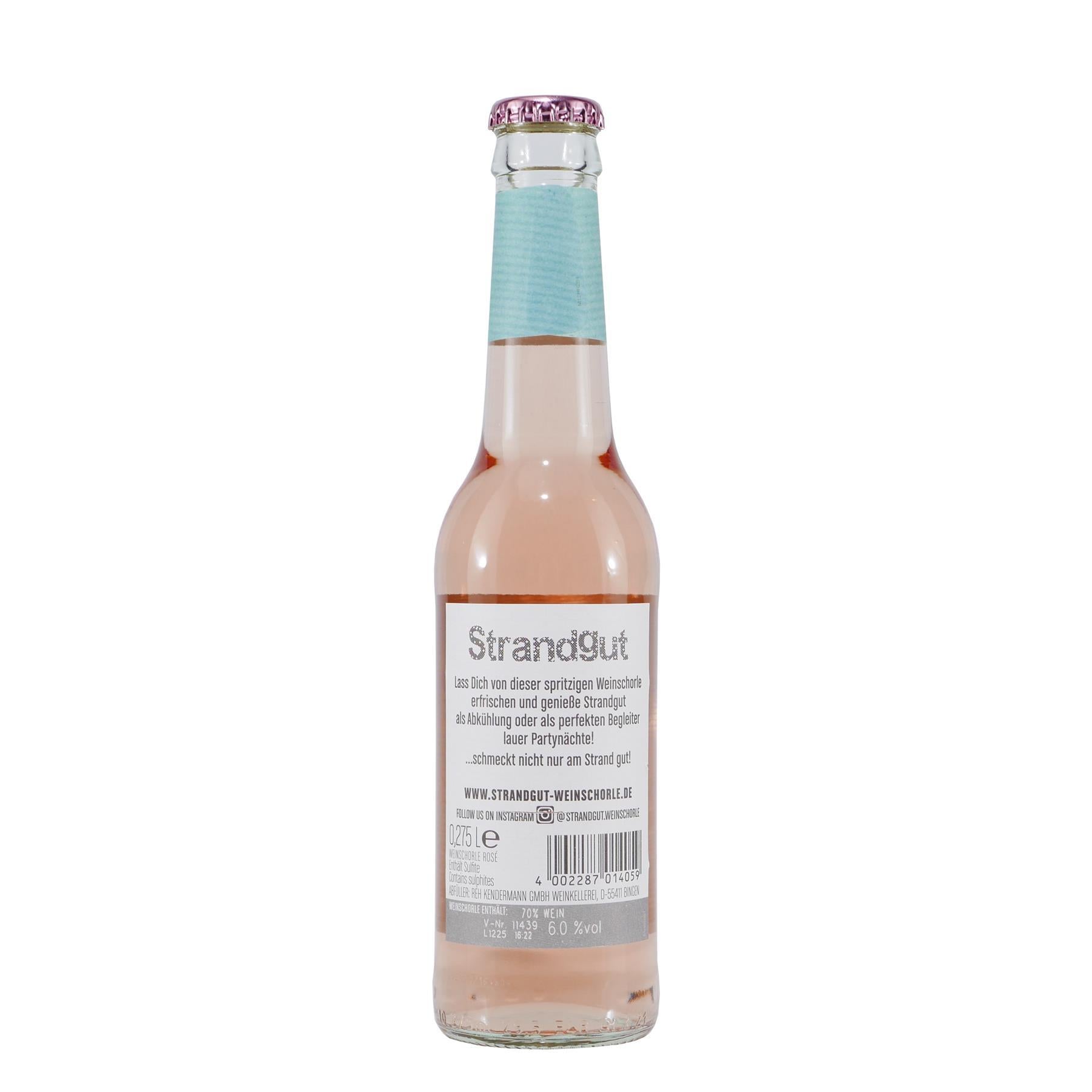 Strandgut Weinschorle Rosé (12 x 0,275L)