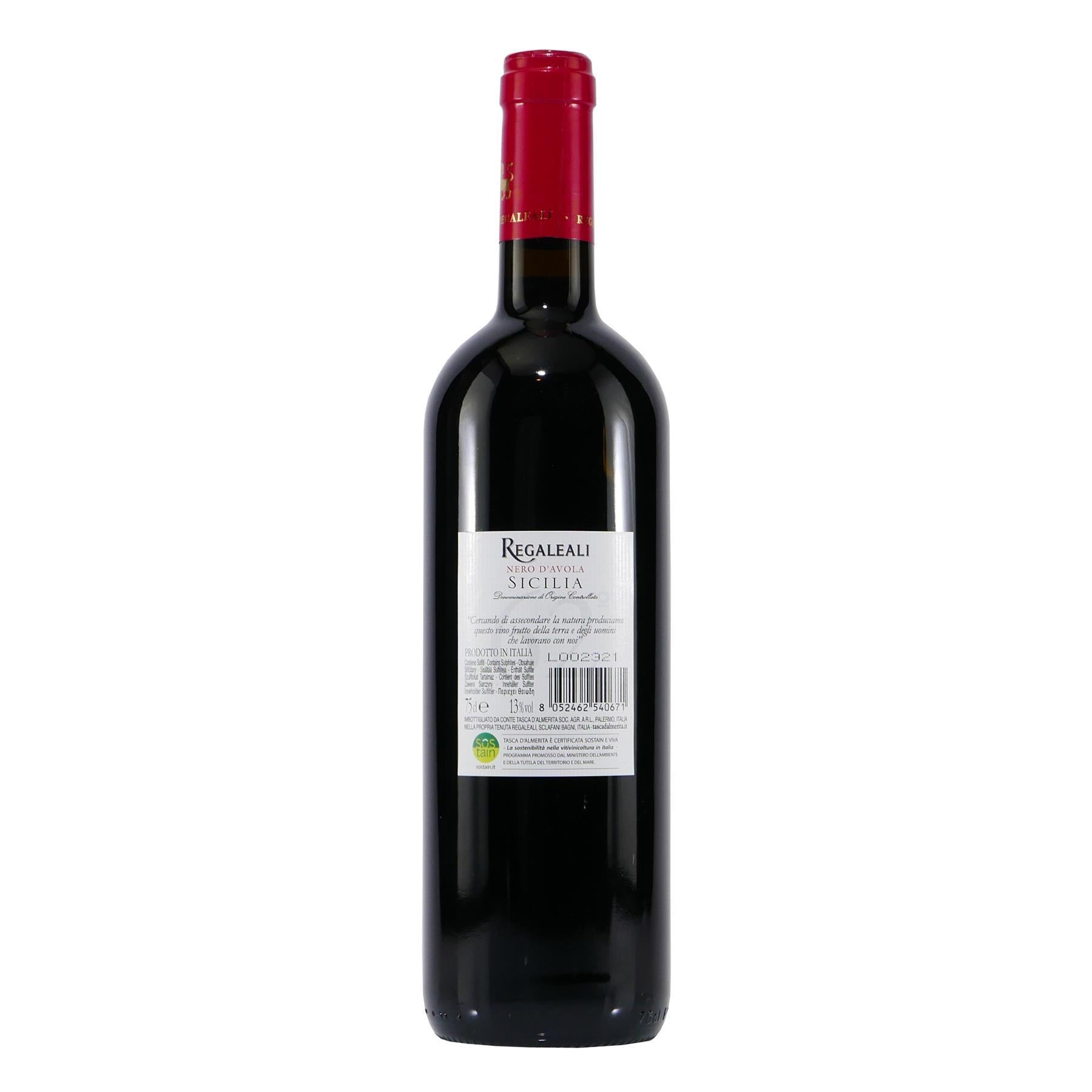 Regaleali Nero d'Avola DOC Rotwein -trocken- (6 x 0,75L)