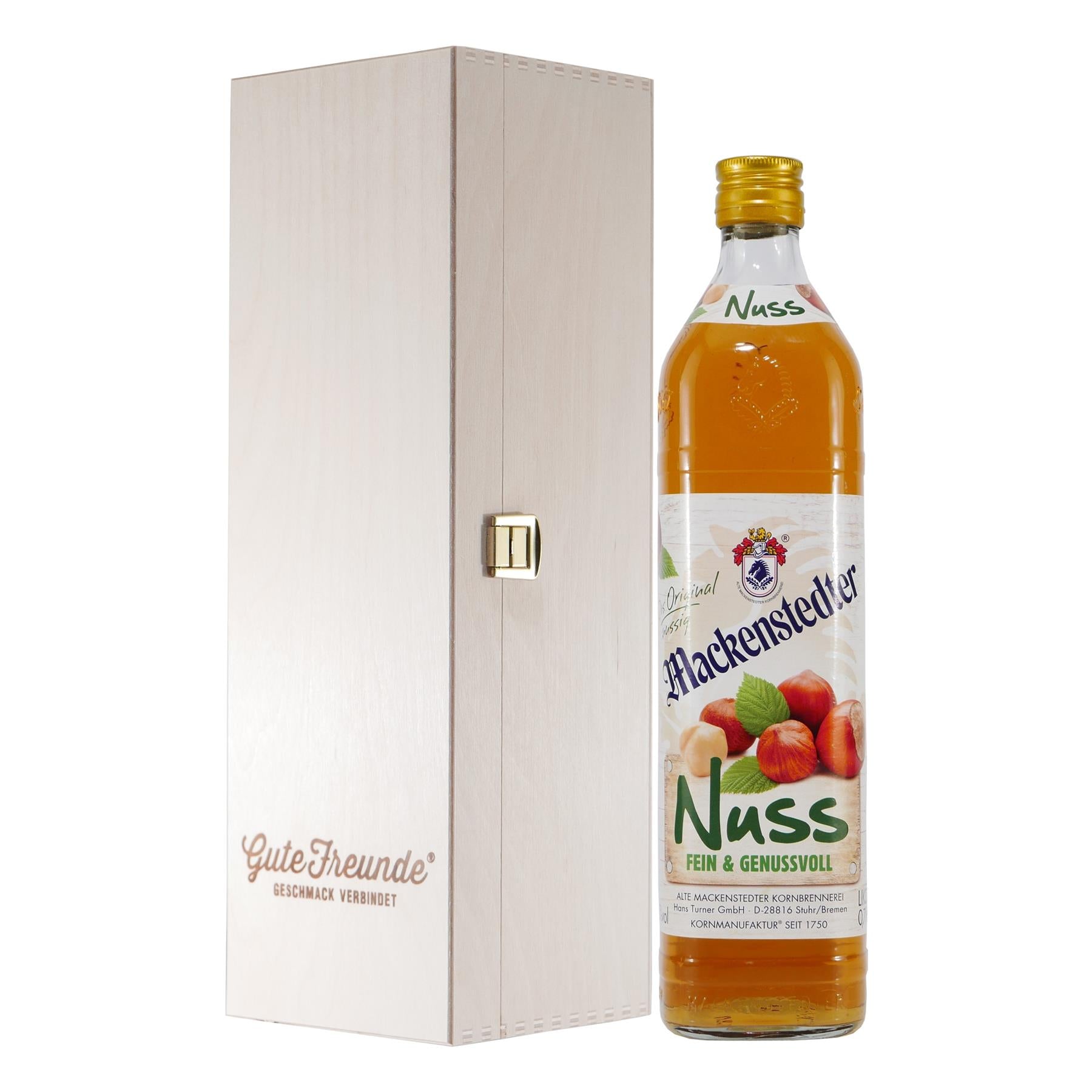 Mackenstedter Nuss Likör mit Geschenk-HK