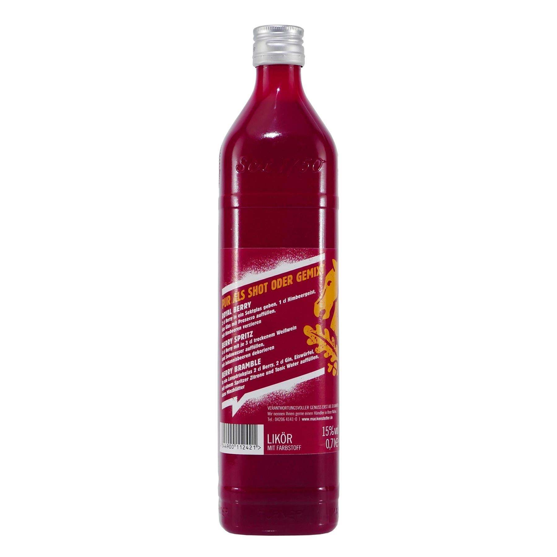 Mackenstedter Berry Likör mit Geschenk-Holzkiste