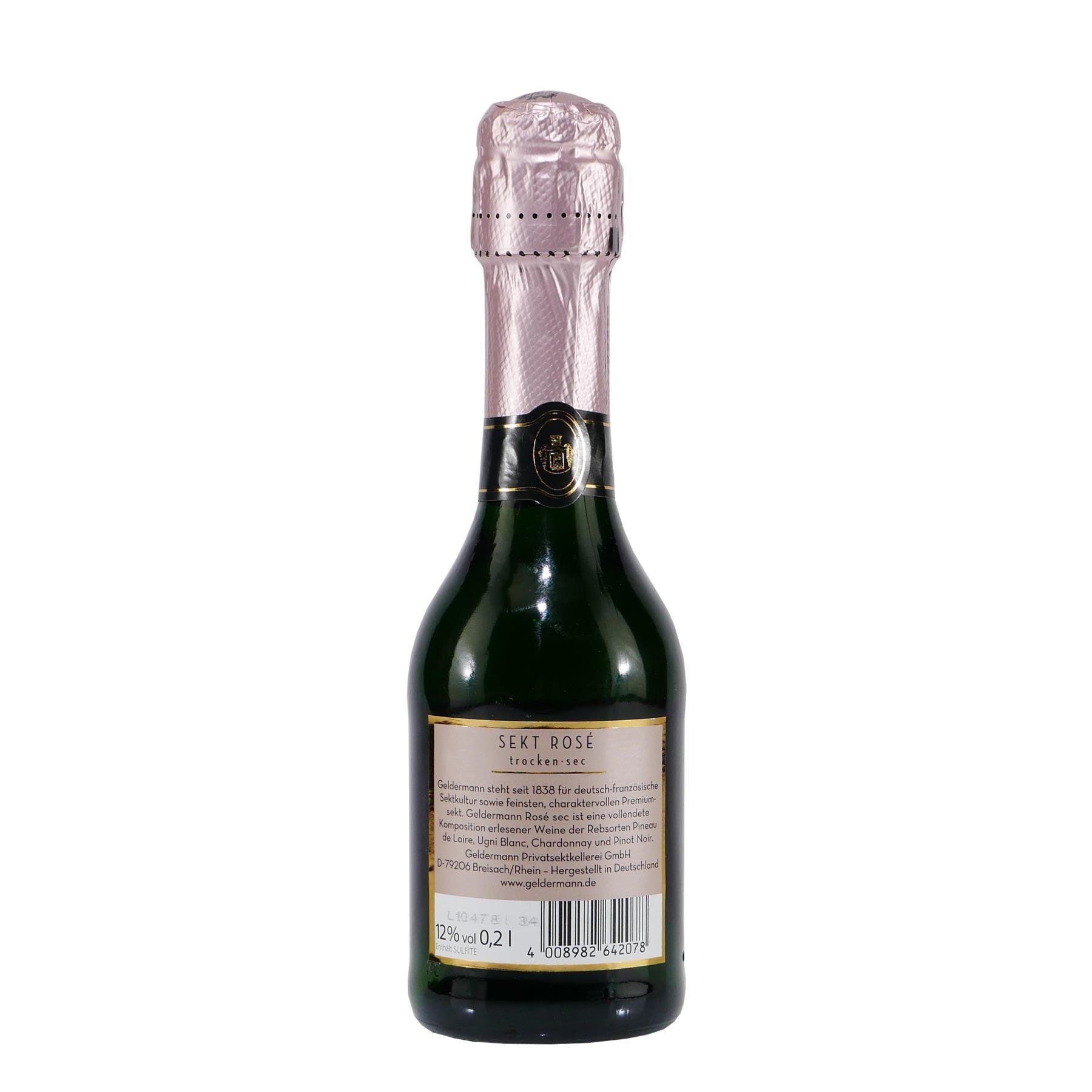 Geldermann Rosé Sekt "mini" -trocken- (12 x 0,2L)