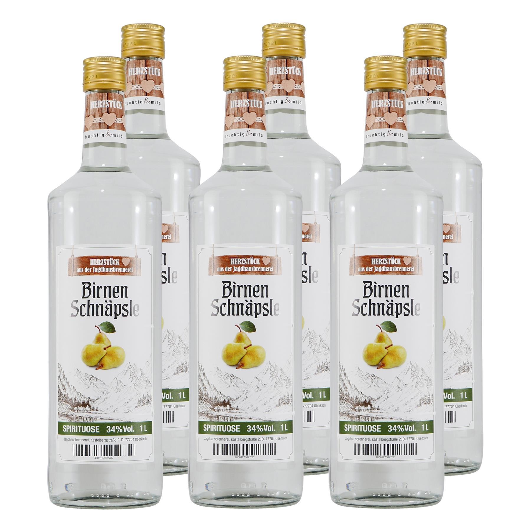 Herzstück Birnenschnäpsle (6 x 1,0L)