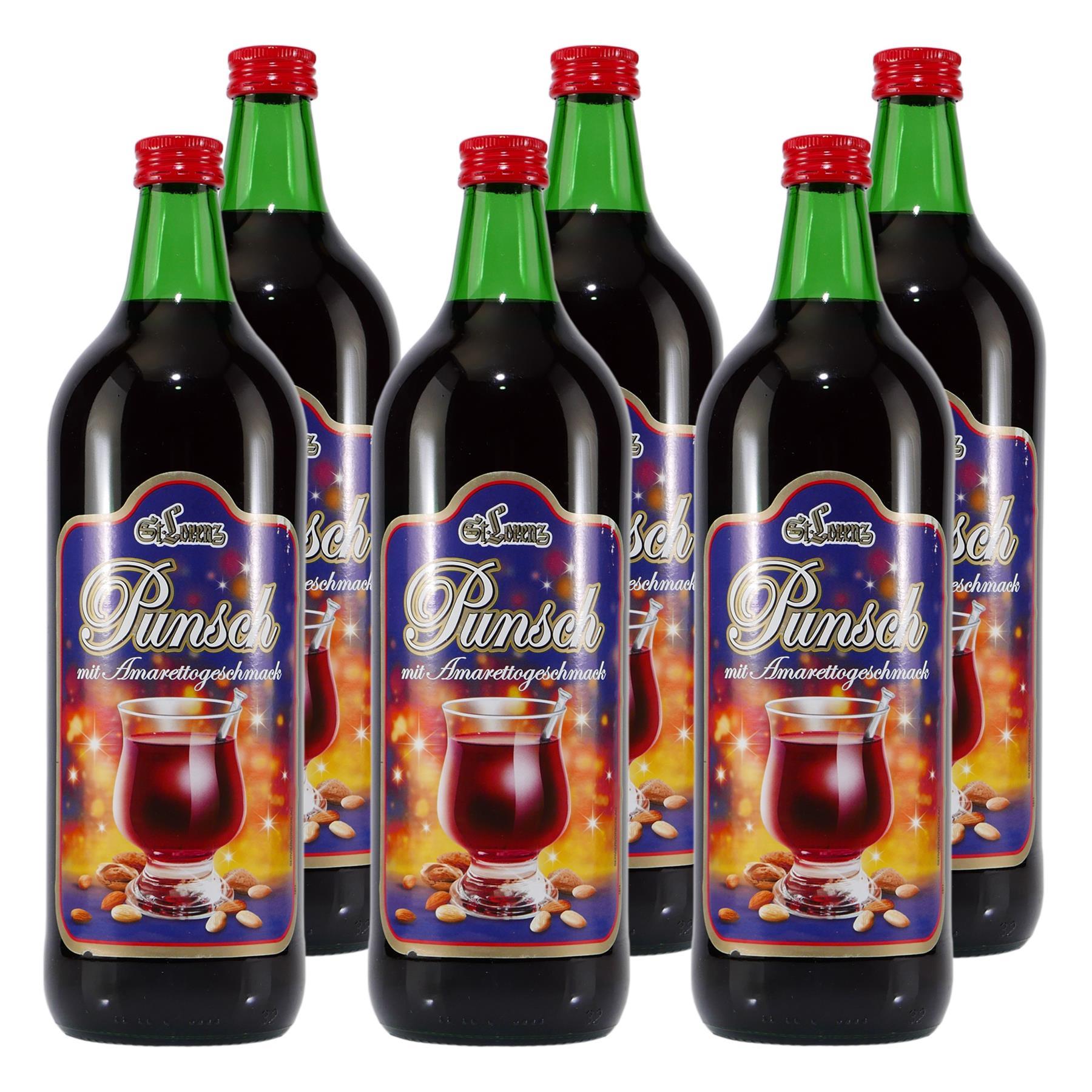 St. Lorenz Punsch mit Amarettogeschmack (6 x 1,0L)