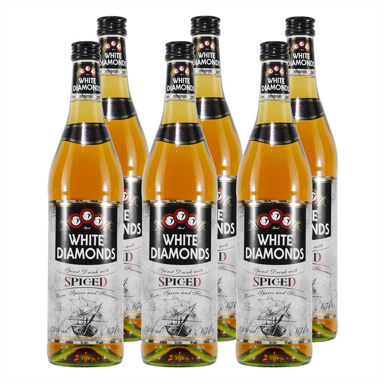 WHITE DIAMONDS Spiced with Rum (6 x 0,7L)