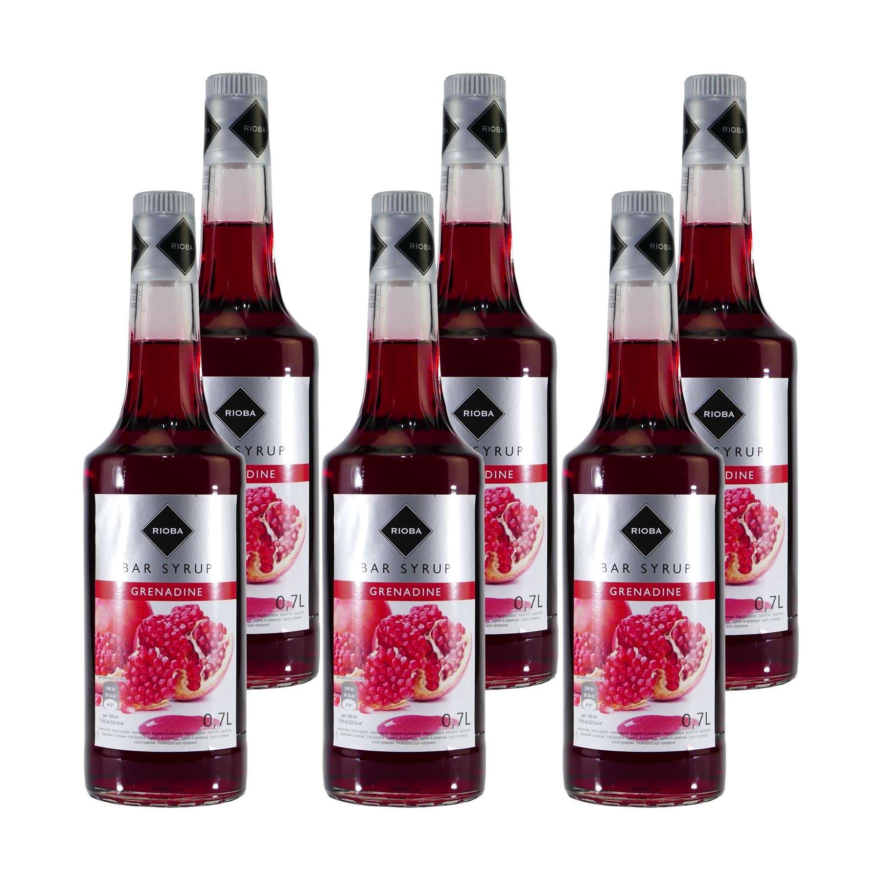 Rioba Grenadine (Granatapfel) Syrup (6 x 0,7L)
